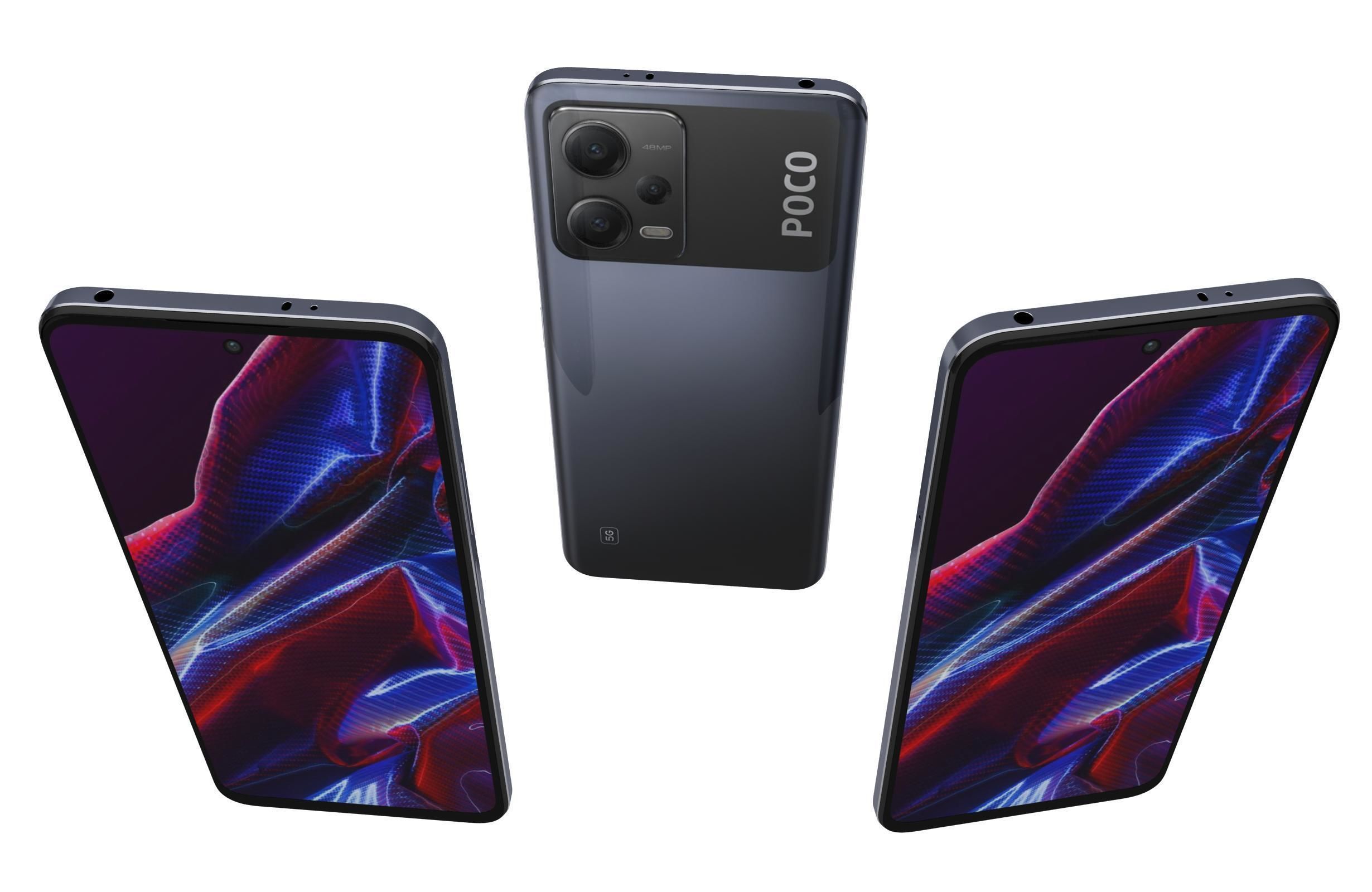 Xiaomi Poco X5 And X5 Pro 5G Low-poly 3D model_31