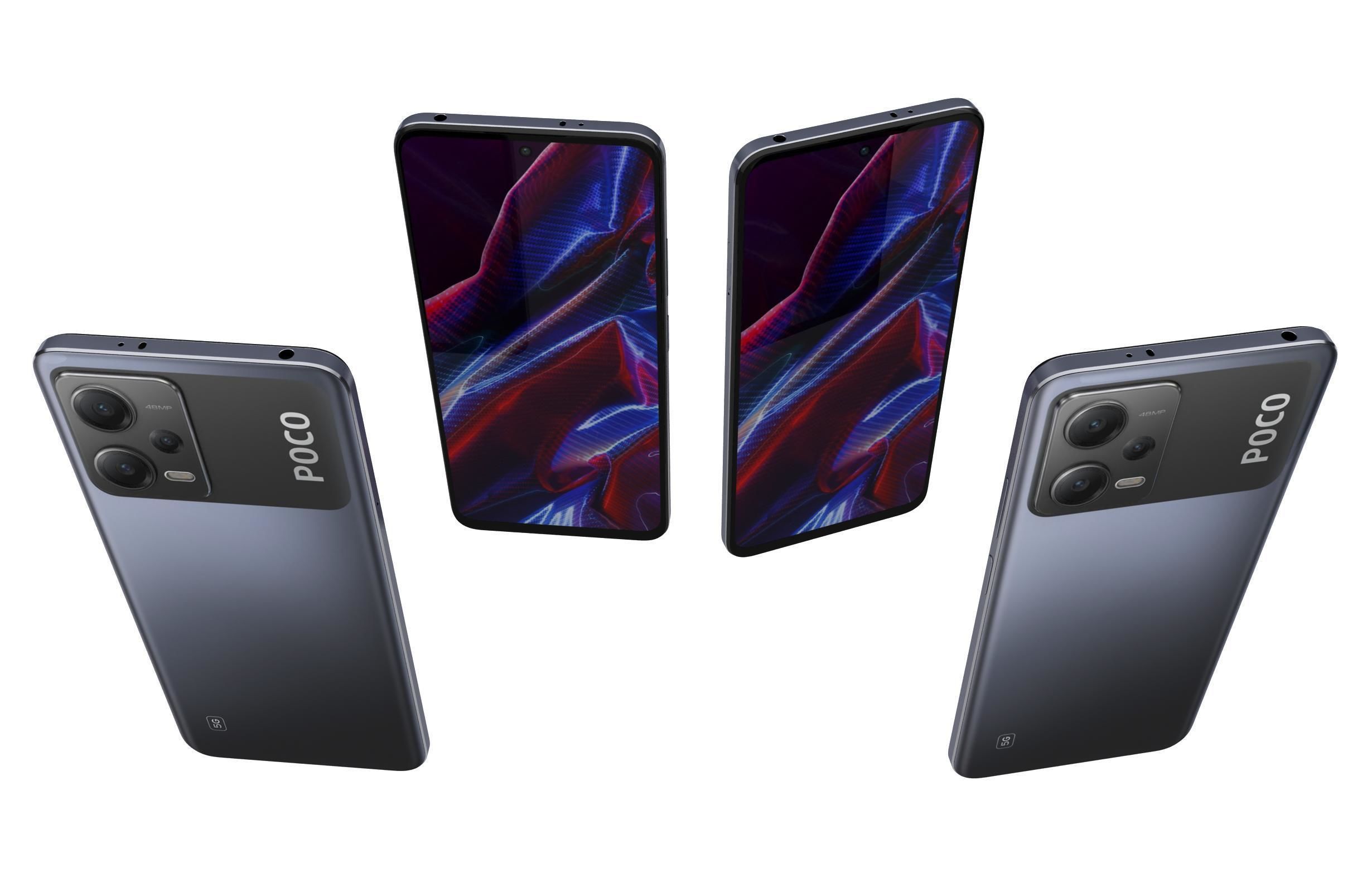 Xiaomi Poco X5 And X5 Pro 5G Low-poly 3D model_28