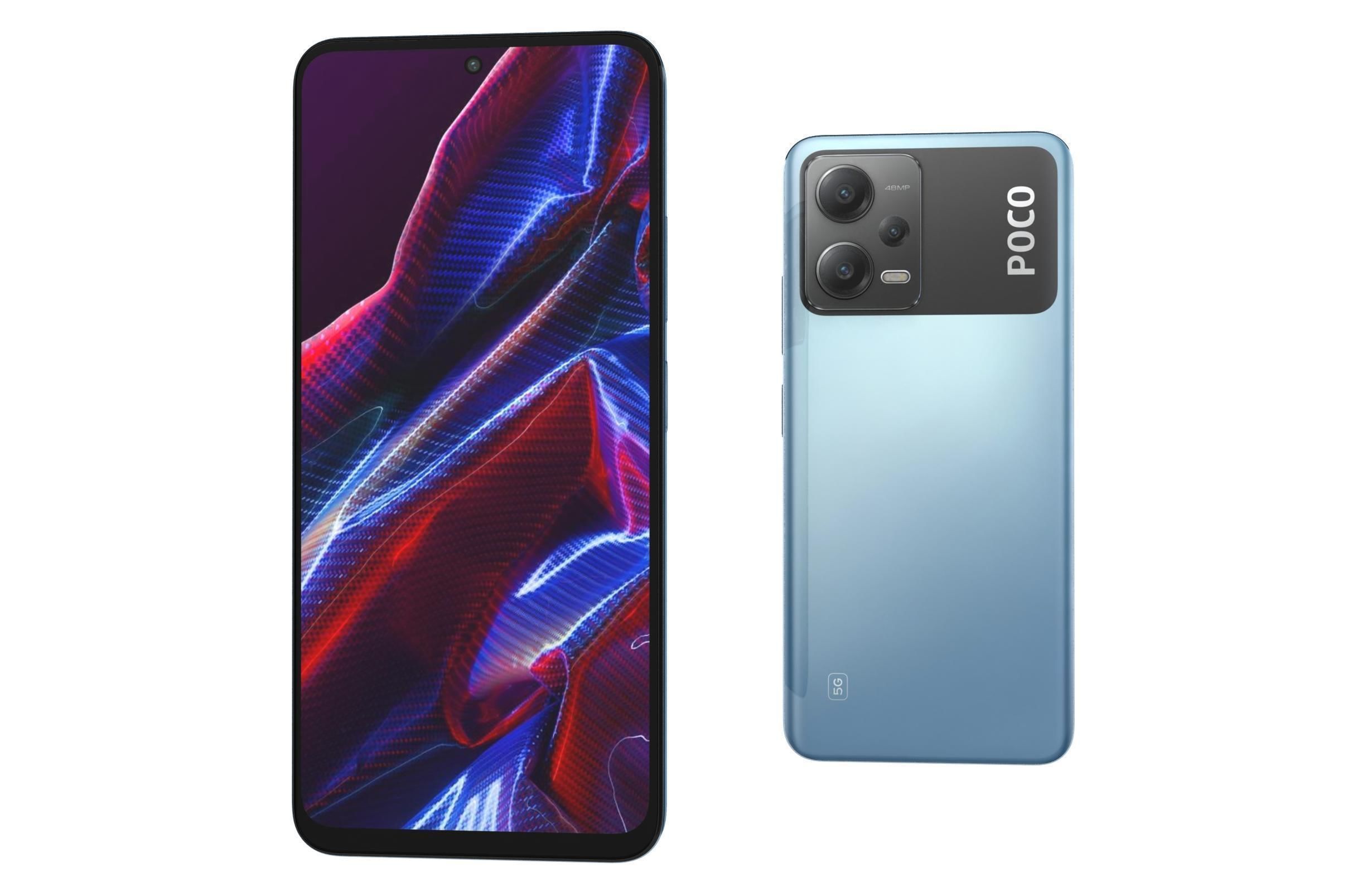 Xiaomi Poco X5 And X5 Pro 5G Low-poly 3D model_10