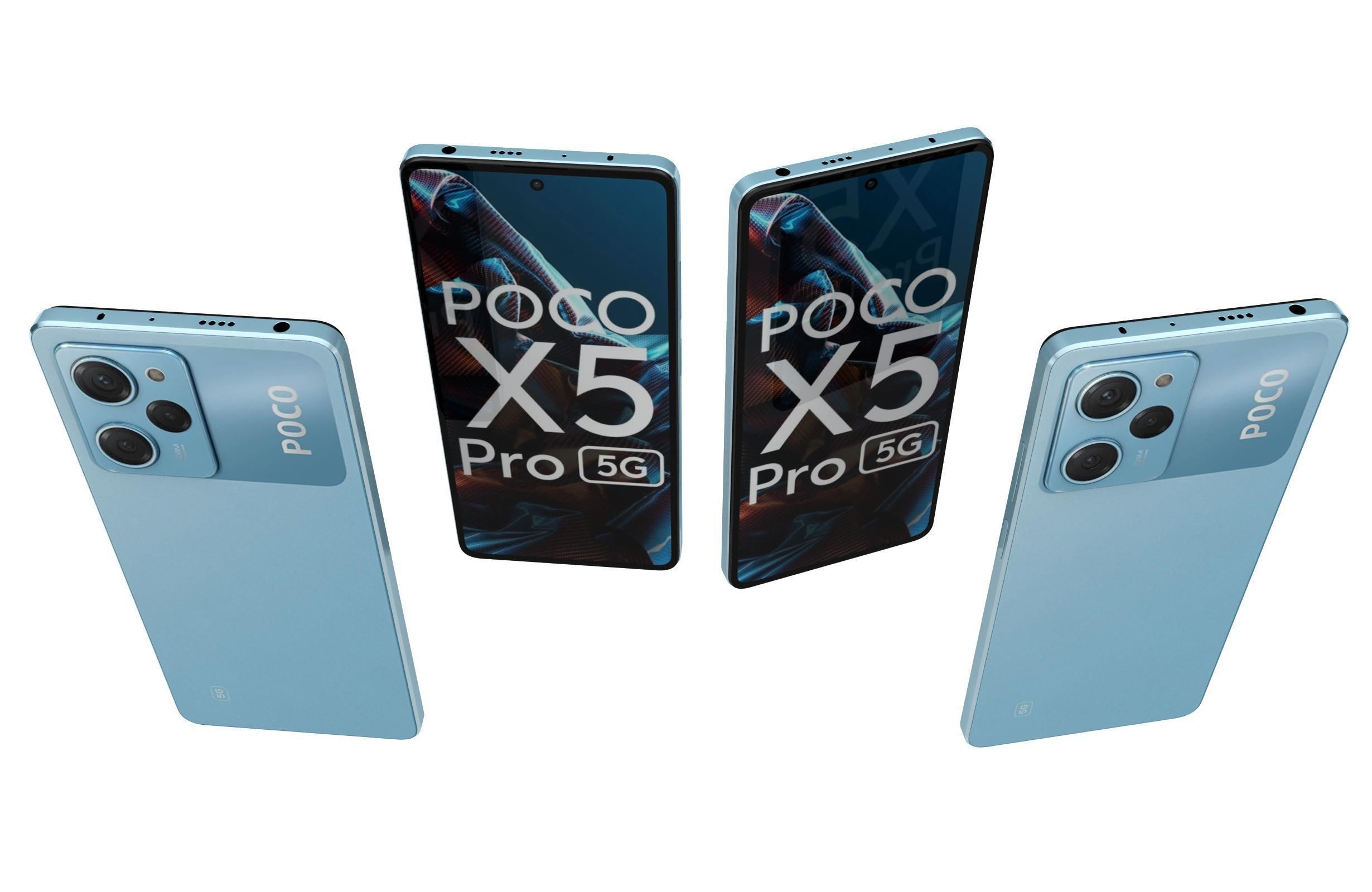 Xiaomi Poco X5 And X5 Pro 5G Low-poly 3D model_44