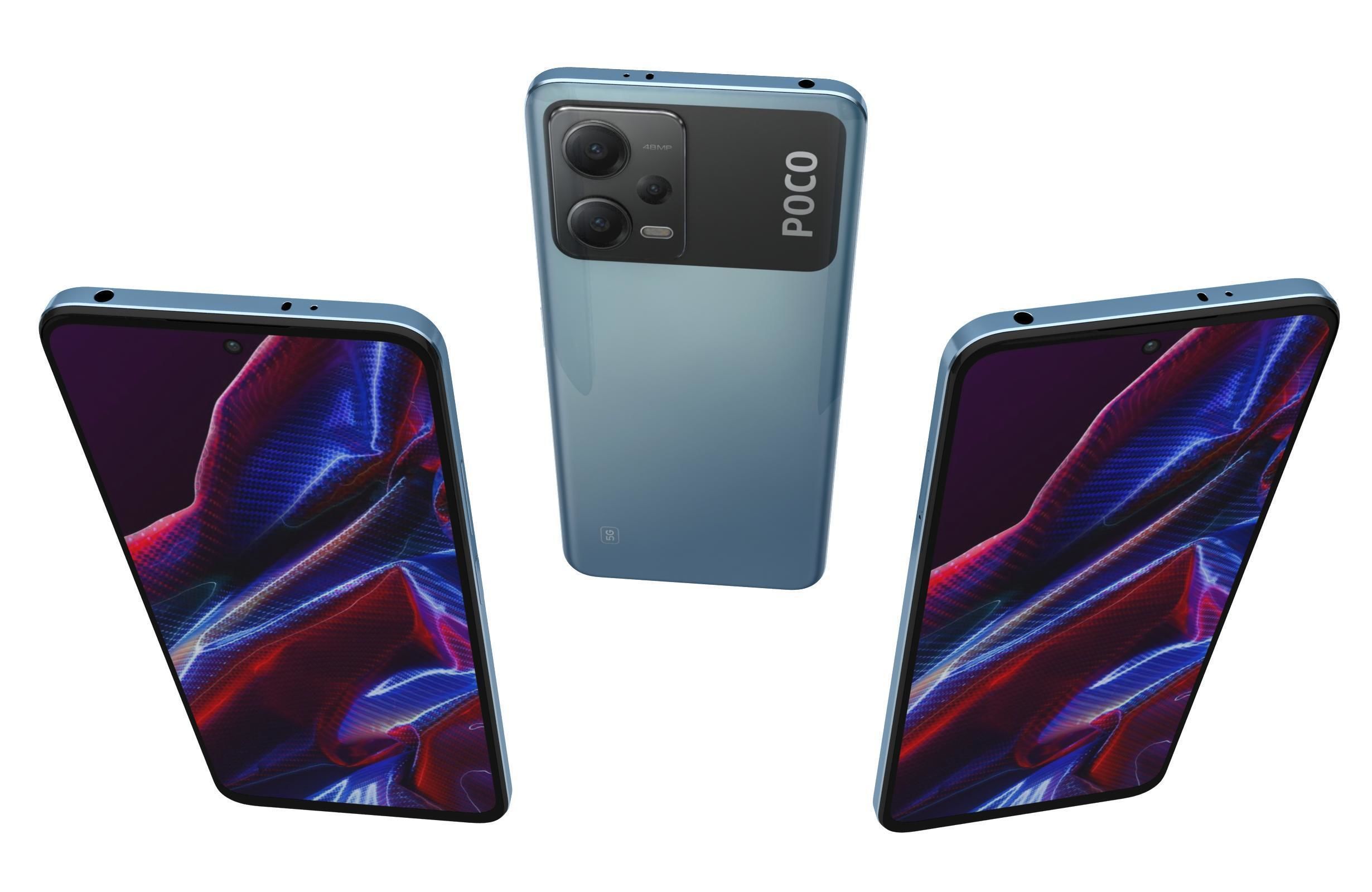 Xiaomi Poco X5 And X5 Pro 5G Low-poly 3D model_7