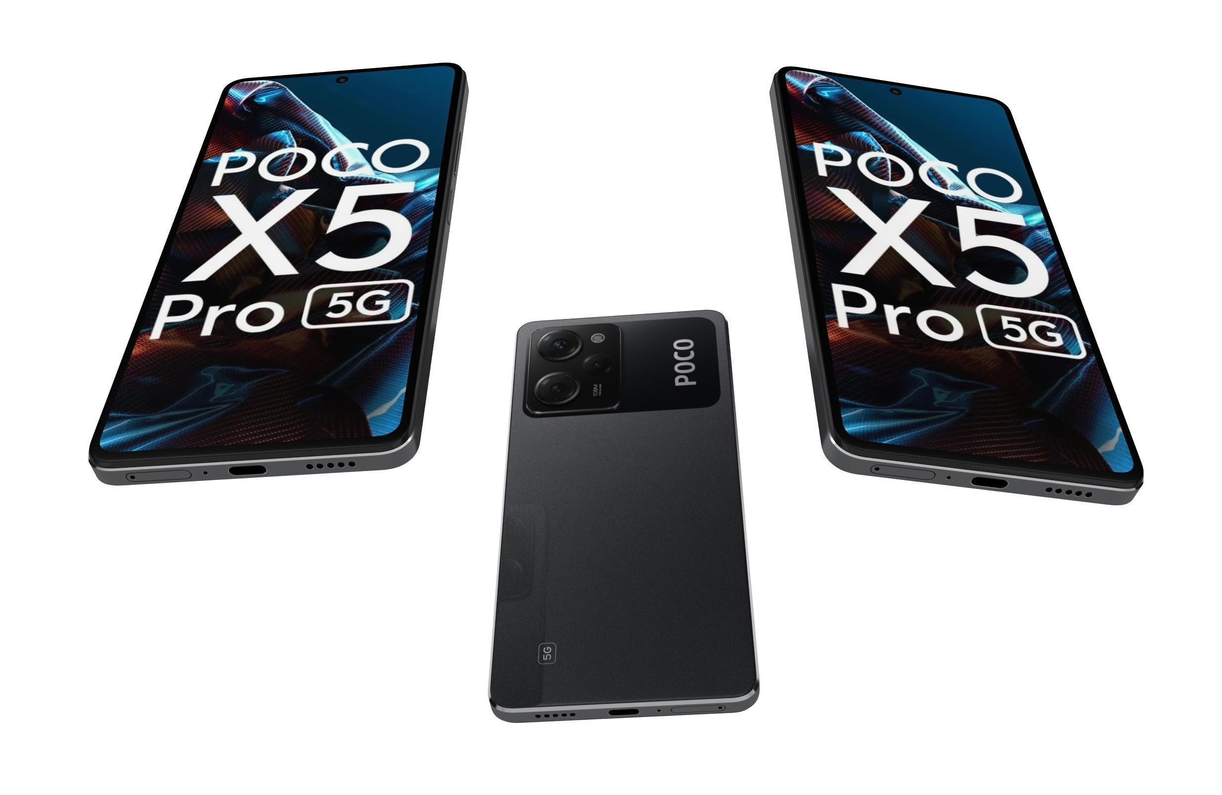 Xiaomi Poco X5 And X5 Pro 5G Low-poly 3D model_63