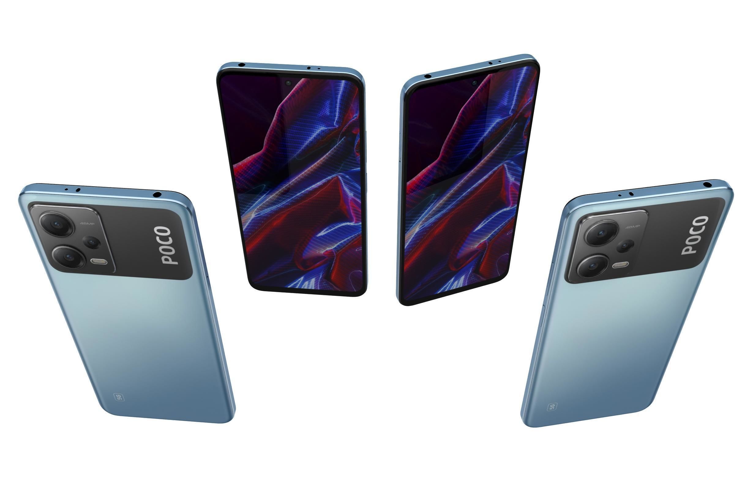 Xiaomi Poco X5 And X5 Pro 5G Low-poly 3D model_13