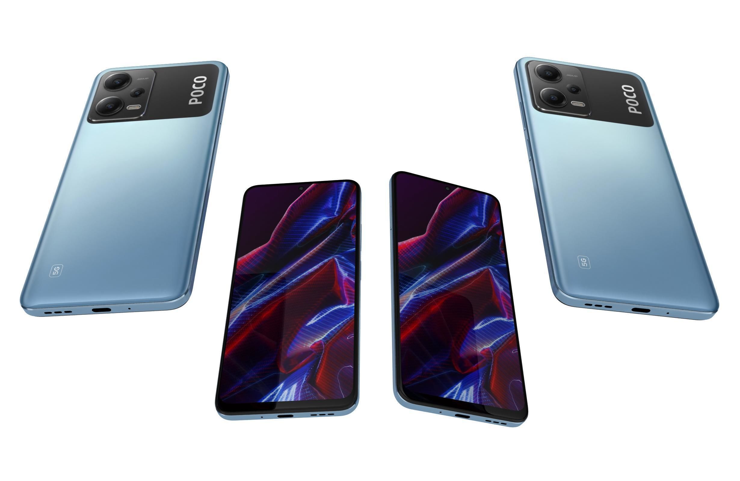 Xiaomi Poco X5 And X5 Pro 5G Low-poly 3D model_9