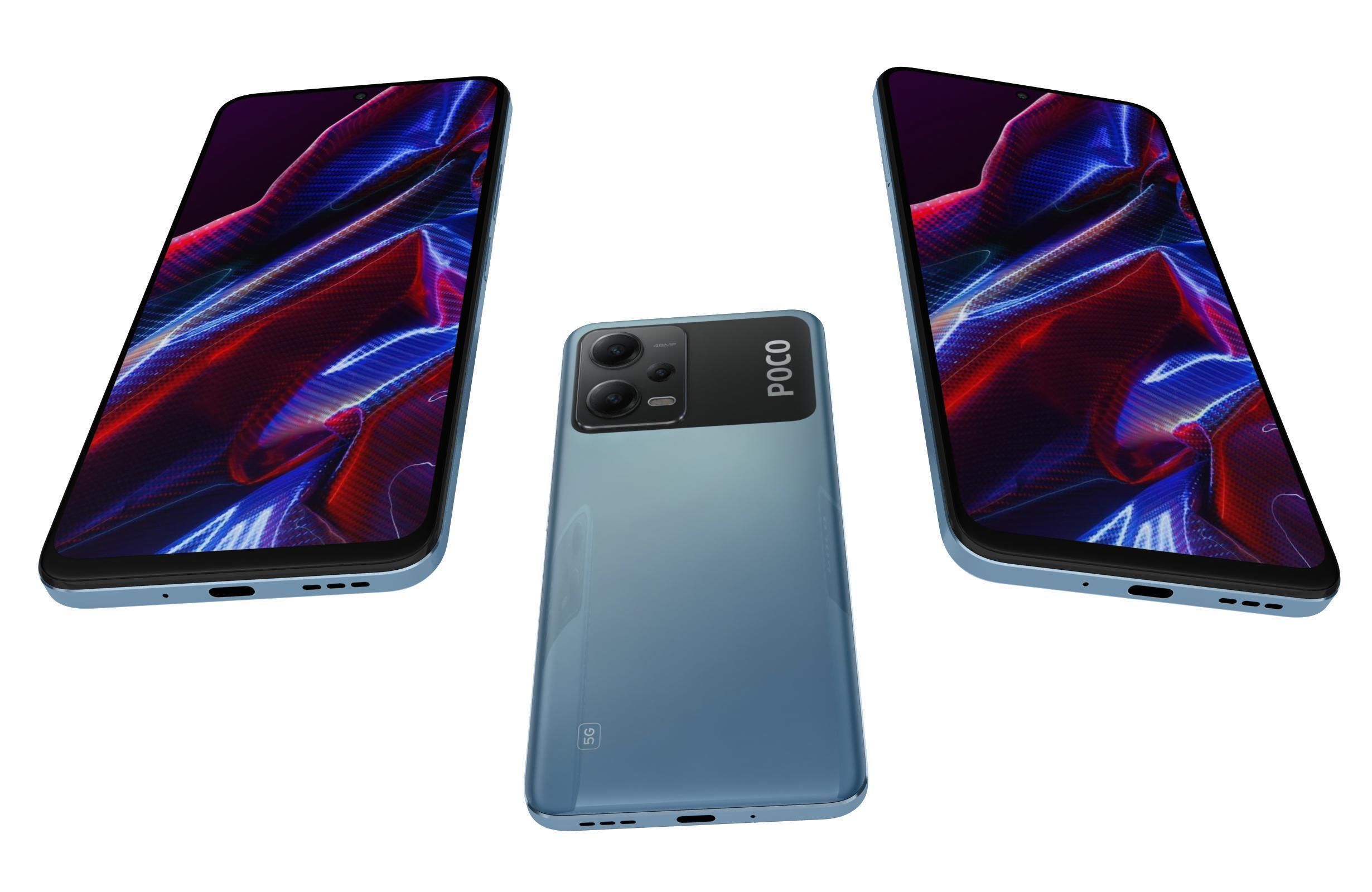 Xiaomi Poco X5 And X5 Pro 5G Low-poly 3D model_11