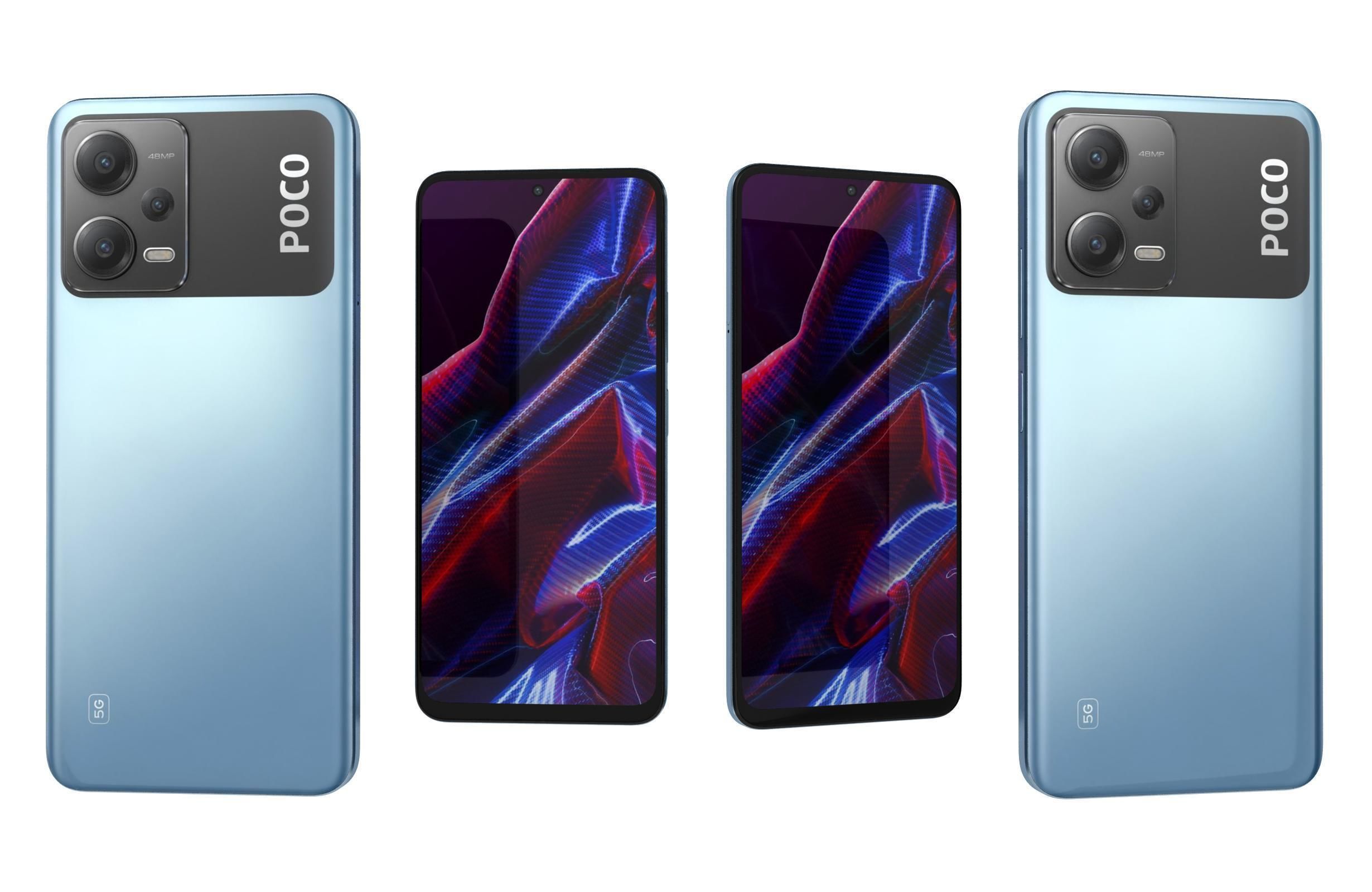 Xiaomi Poco X5 And X5 Pro 5G Low-poly 3D model_5