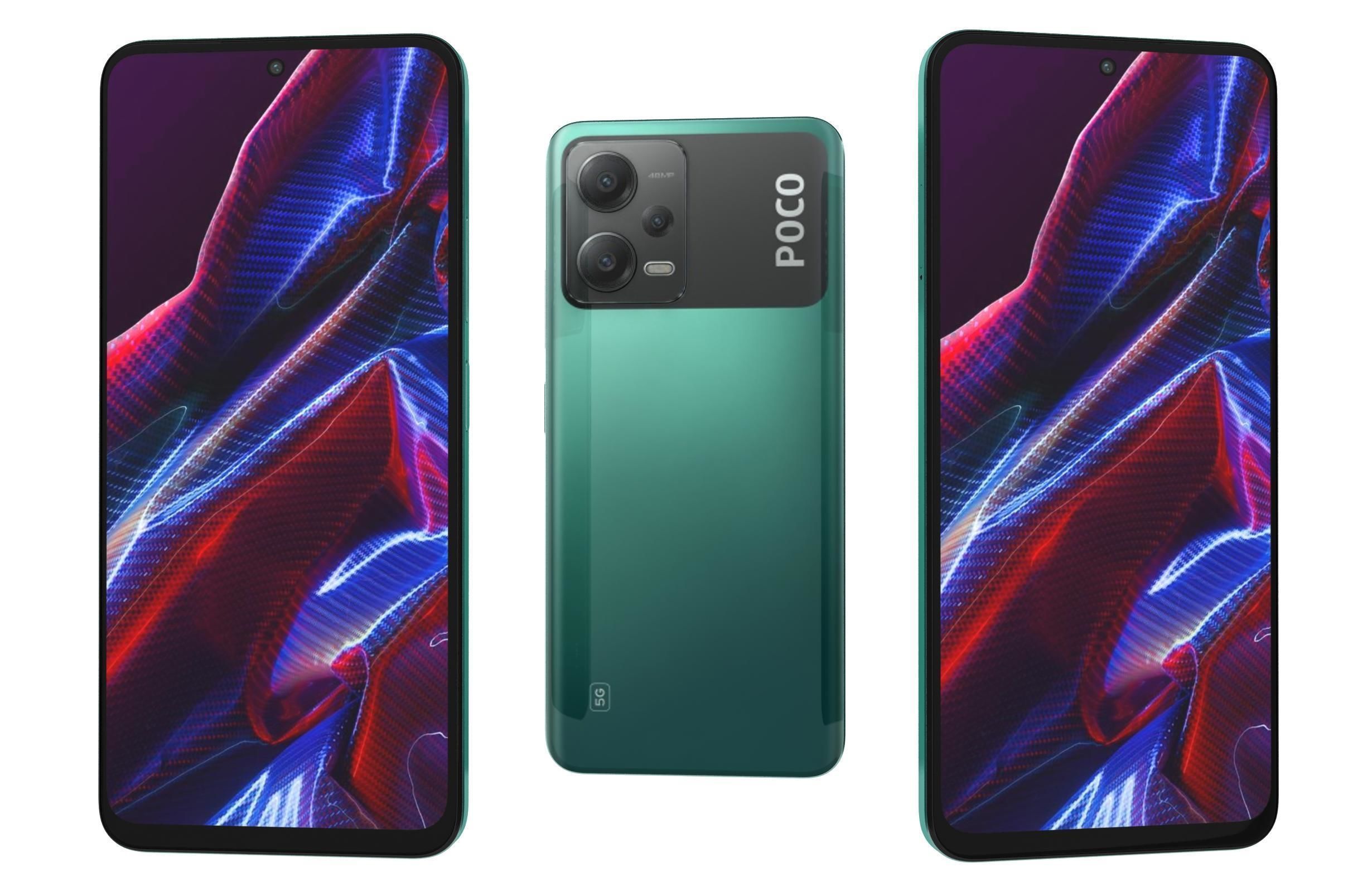 Xiaomi Poco X5 And X5 Pro 5G Low-poly 3D model_21