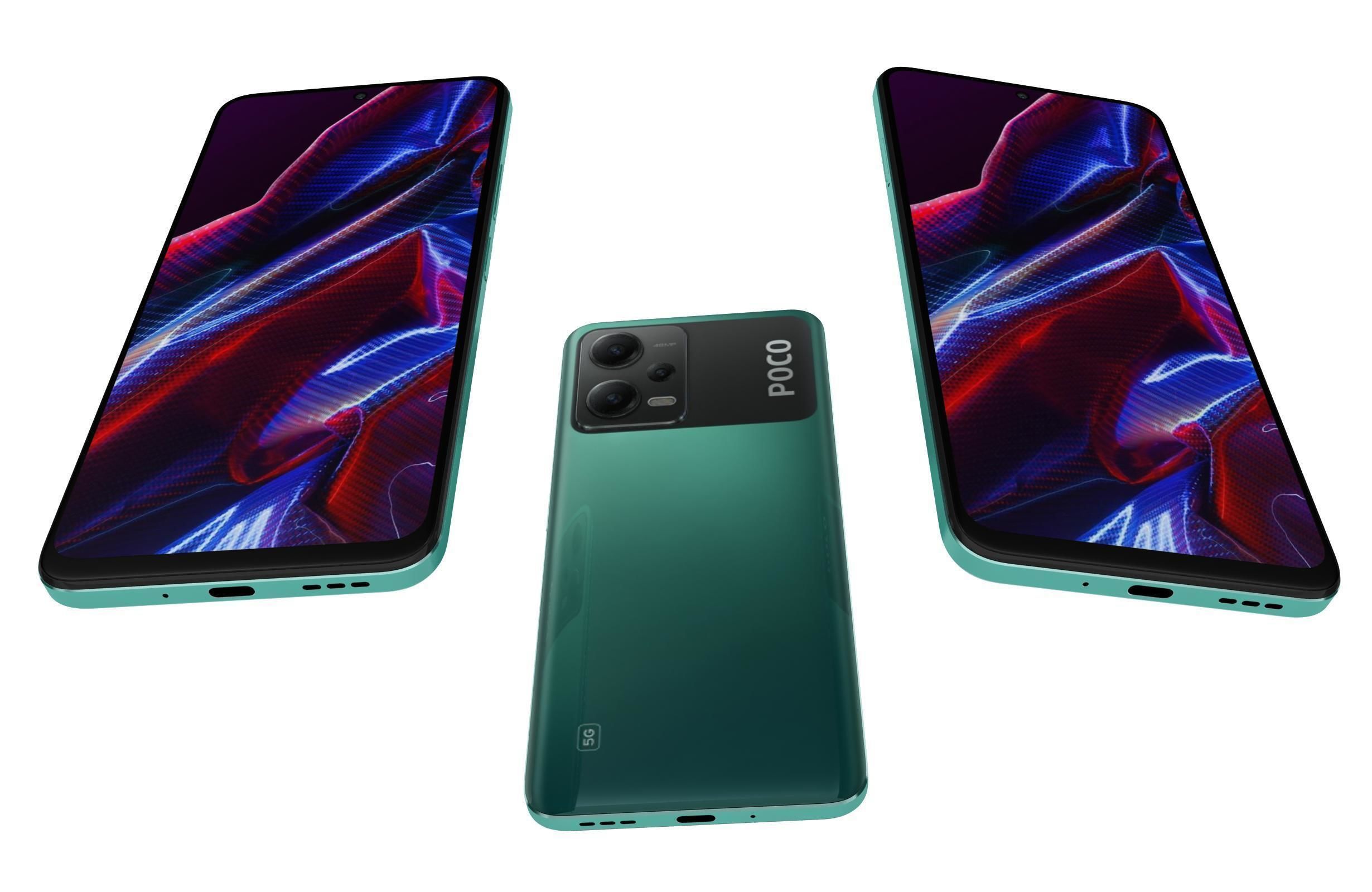 Xiaomi Poco X5 And X5 Pro 5G Low-poly 3D model_19