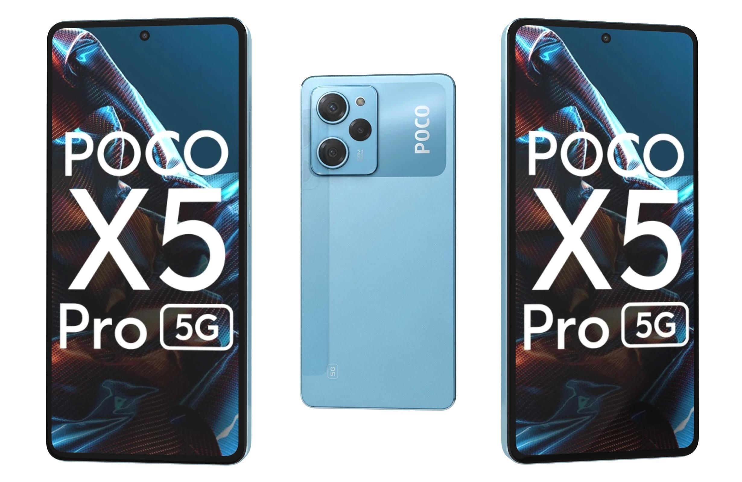 Xiaomi Poco X5 And X5 Pro 5G Low-poly 3D model_49