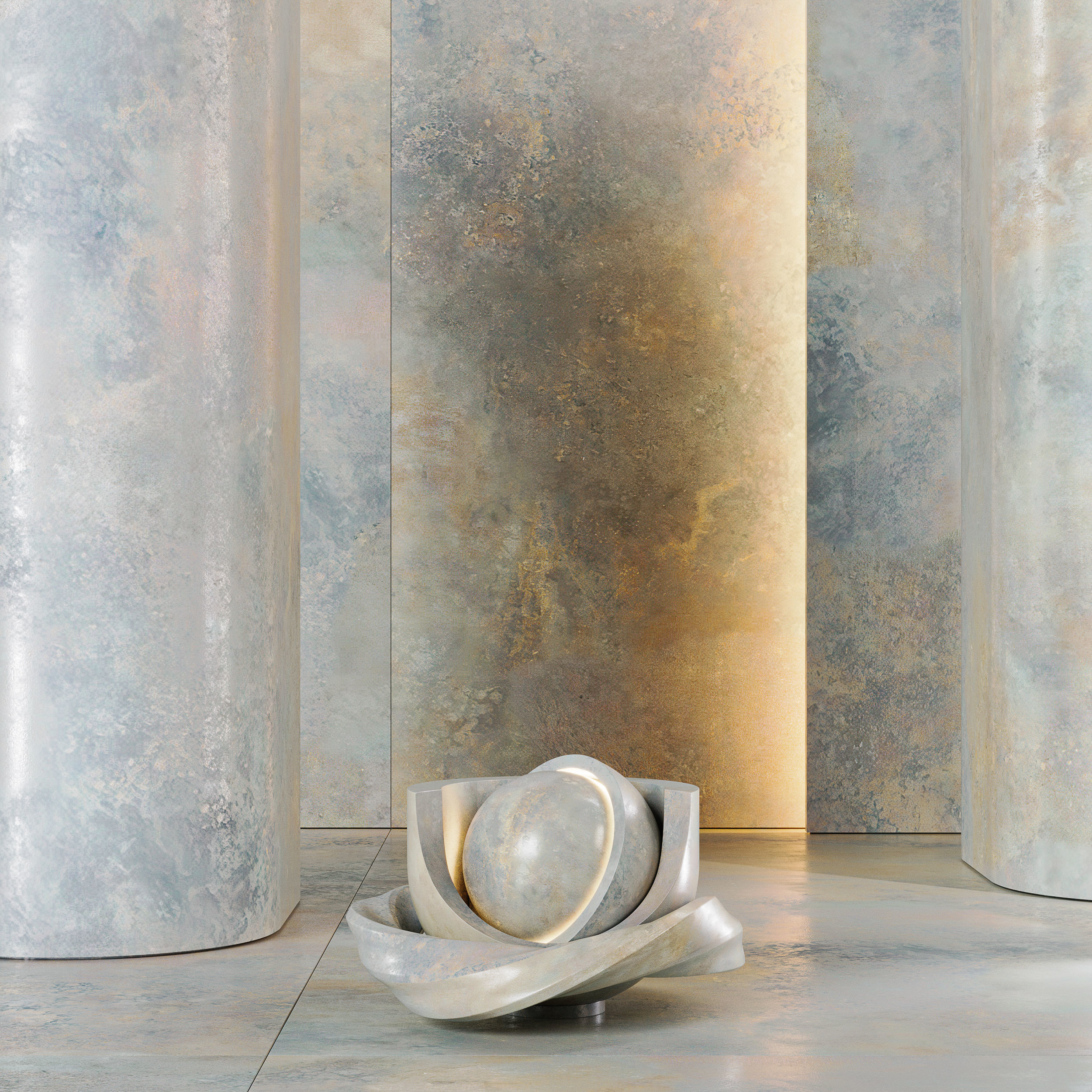 Porcelain tile Laminam Ossido Verderame Bruno Nero Texture_4