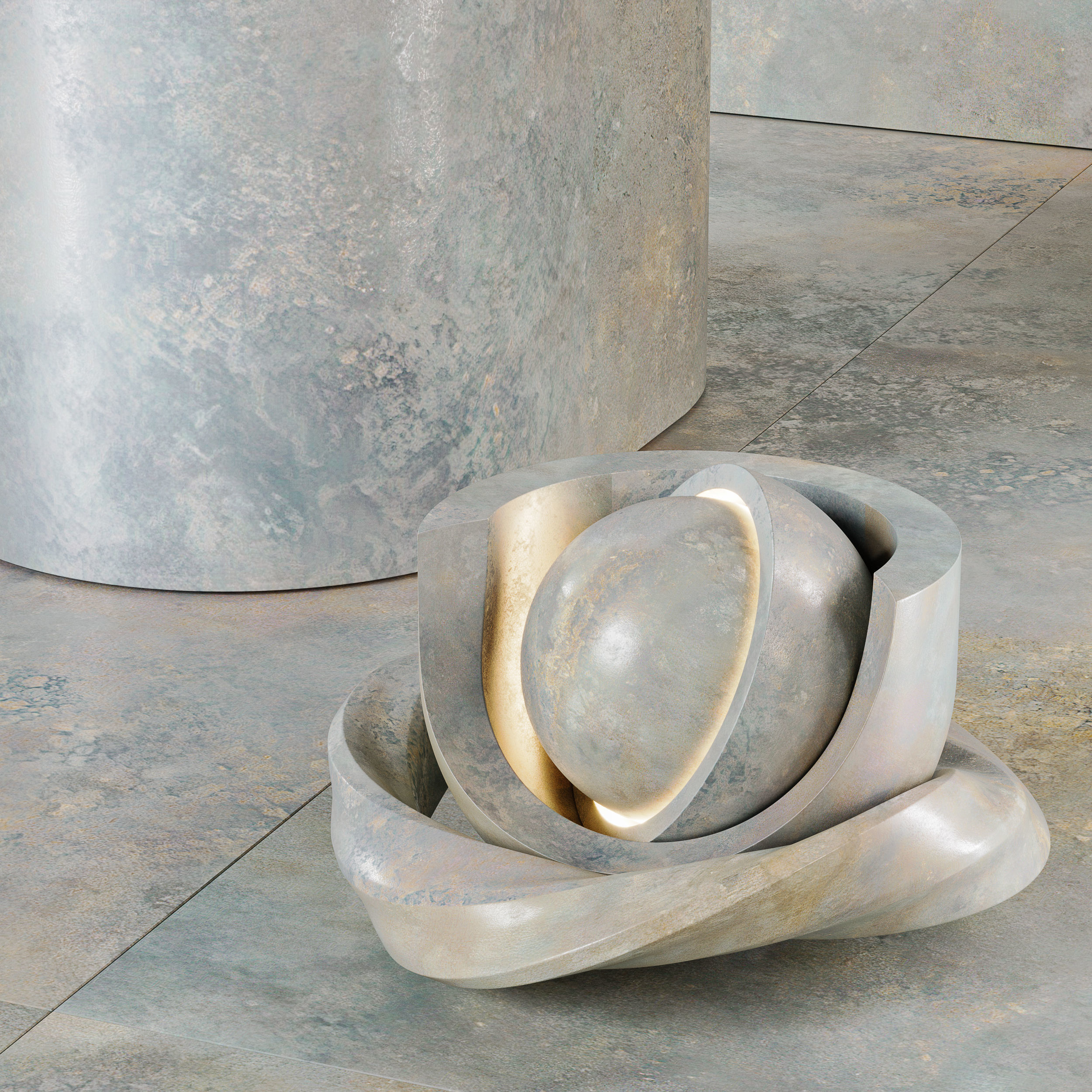 Porcelain tile Laminam Ossido Verderame Bruno Nero Texture_5