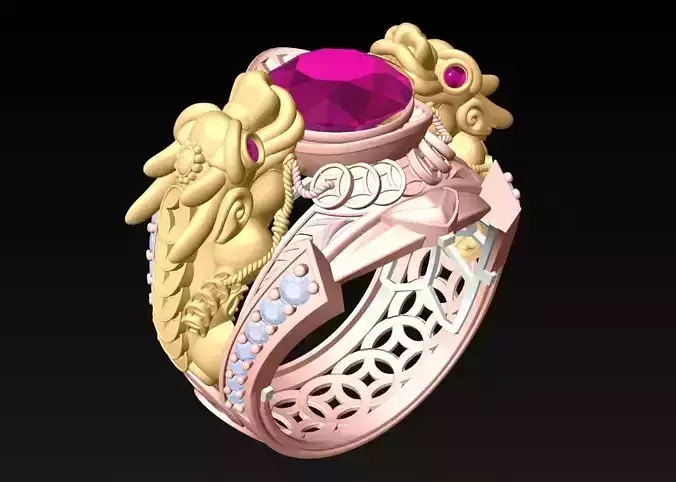 Pixiu Ring - Unicorn Ring - N1403