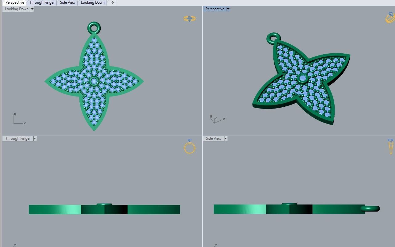 pendant 3D print model_3