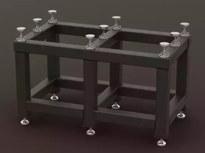 Heavy Duty Steel Stand for Precision Surface Plate 3D model