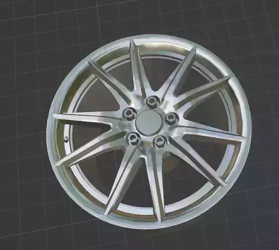 Speedline SL6 Vettore Wheels Rims 3D Print Ready Model 