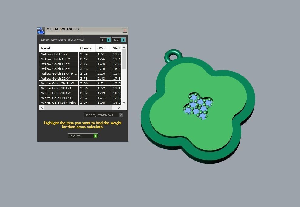 pendant 3D print model_4