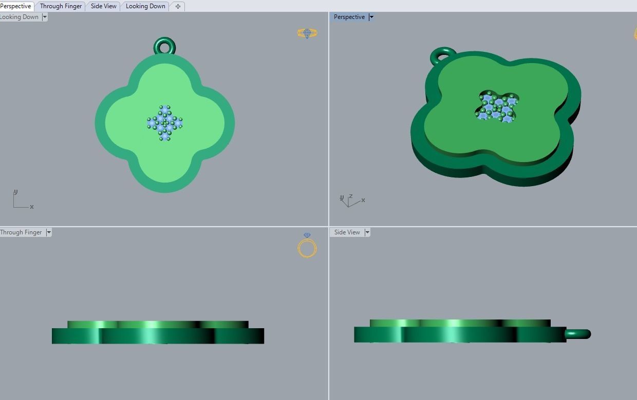 pendant 3D print model_3