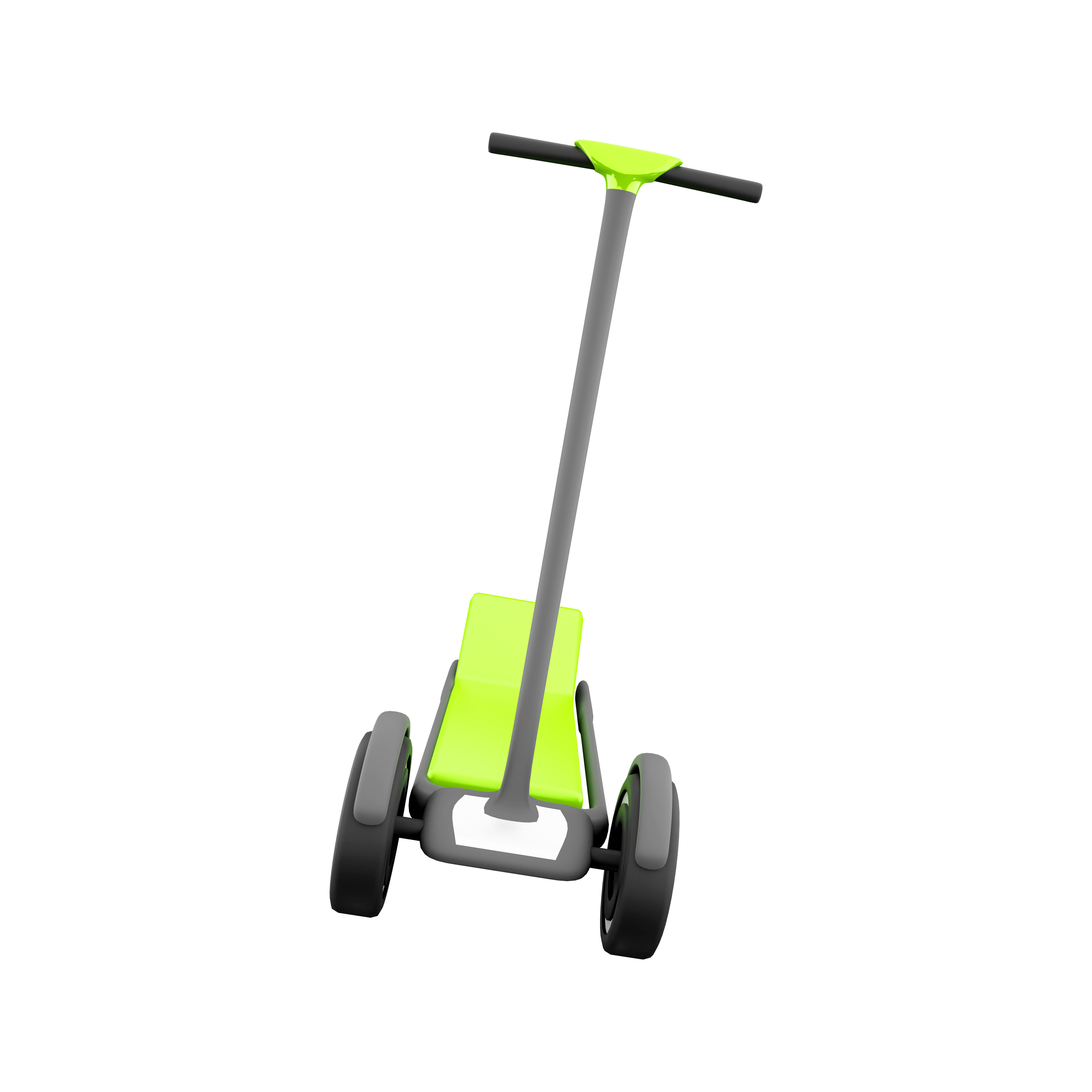 3d Kickboard mini economy 3-wheeled icon 3D model_1