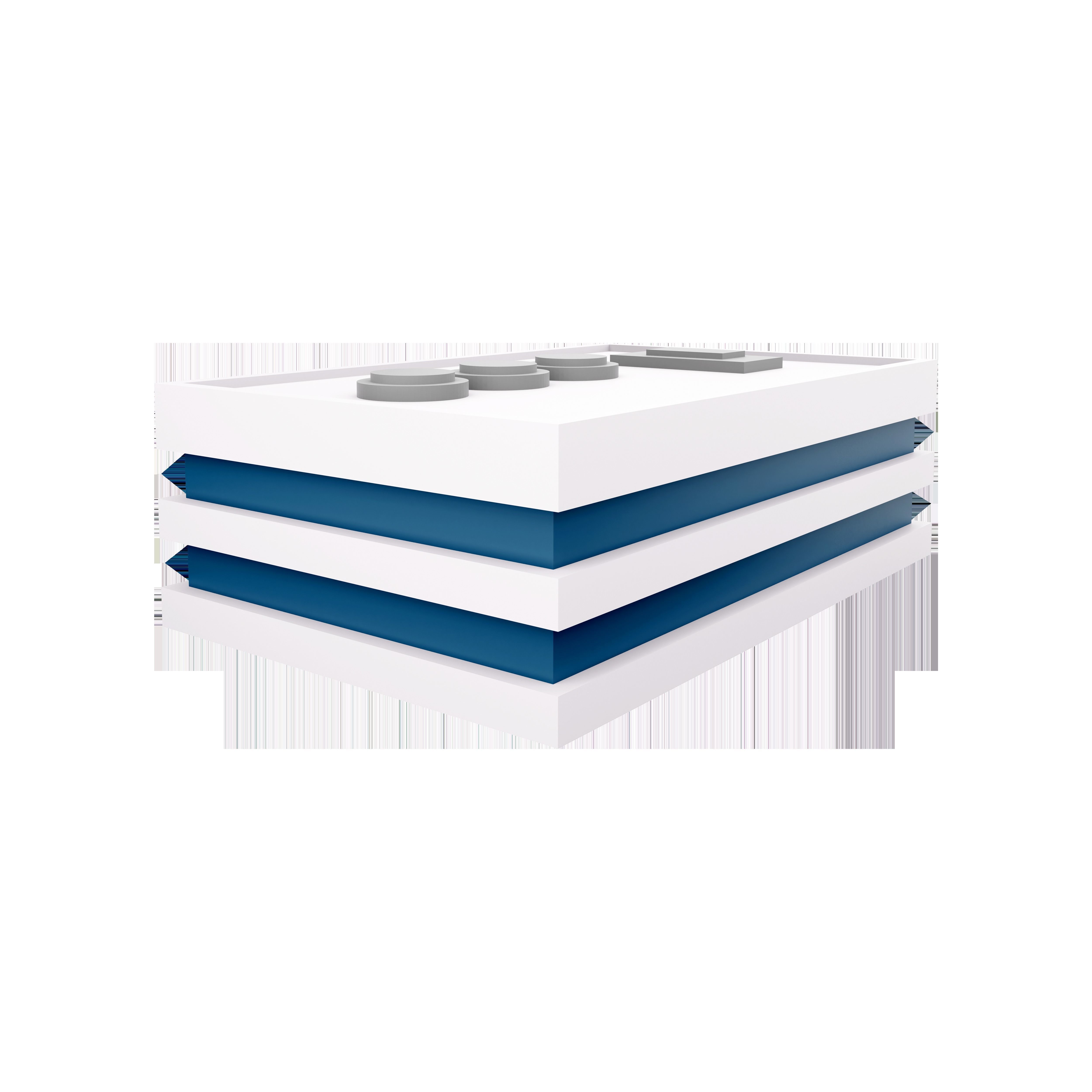 3d  of a two-story townhouse icon 3D model_5