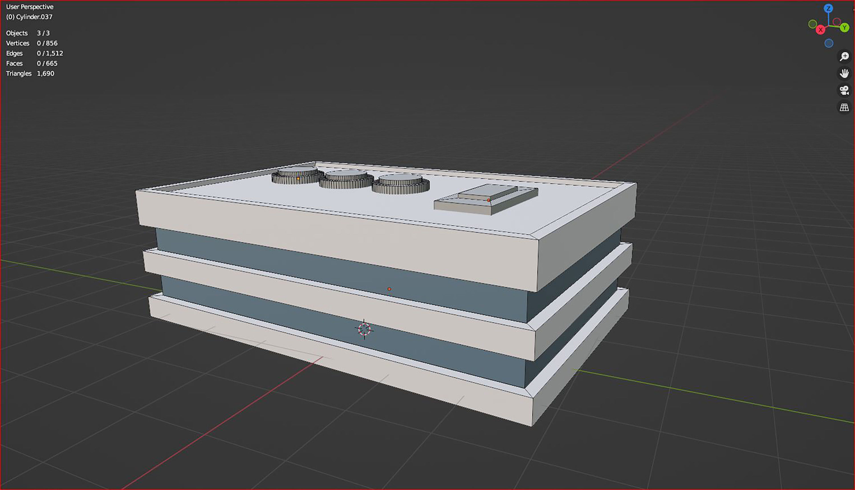 3d  of a two-story townhouse icon 3D model_6