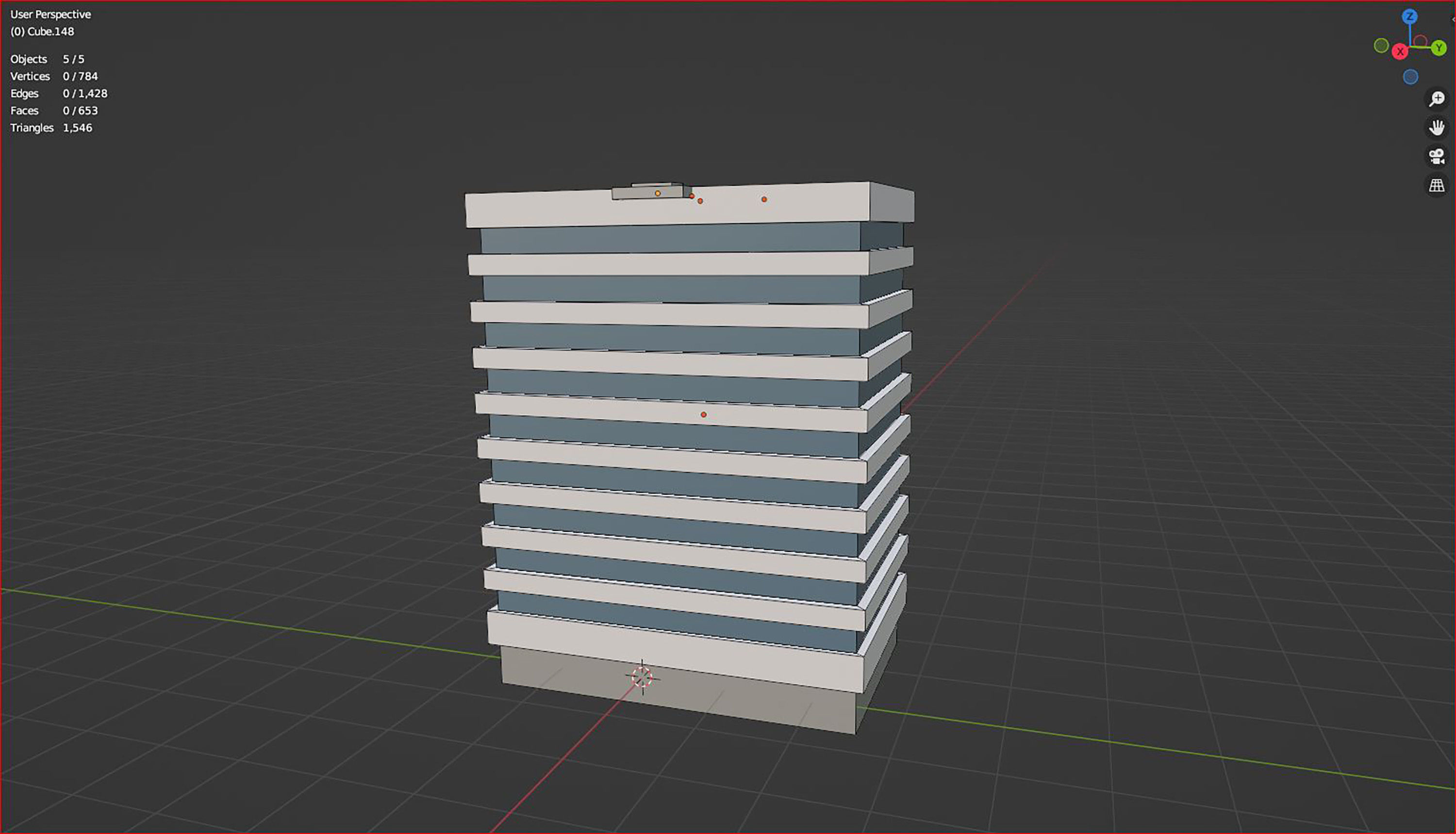 3d office building city infrastructure architecture icon 3D model_6