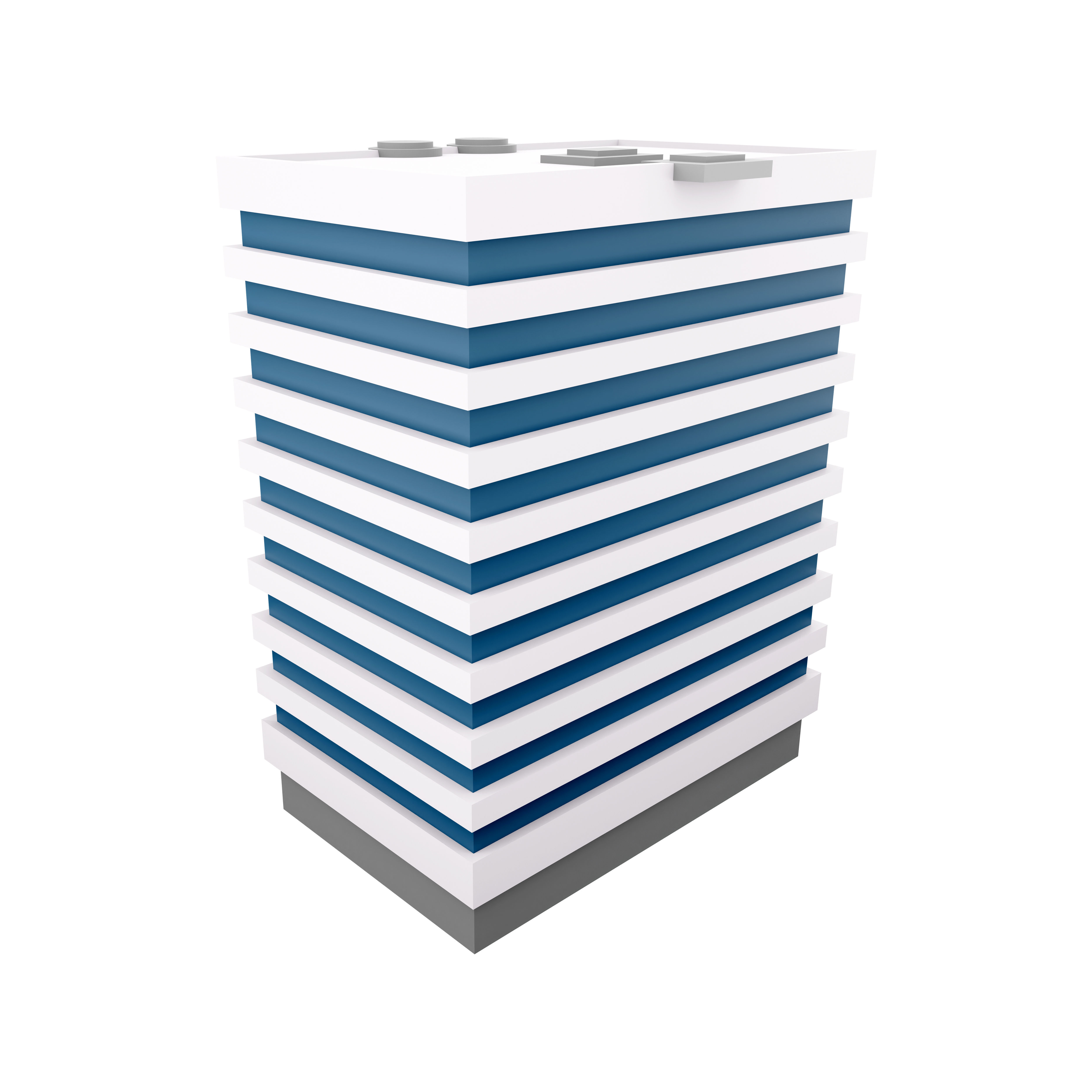 3d office building city infrastructure architecture icon 3D model_2