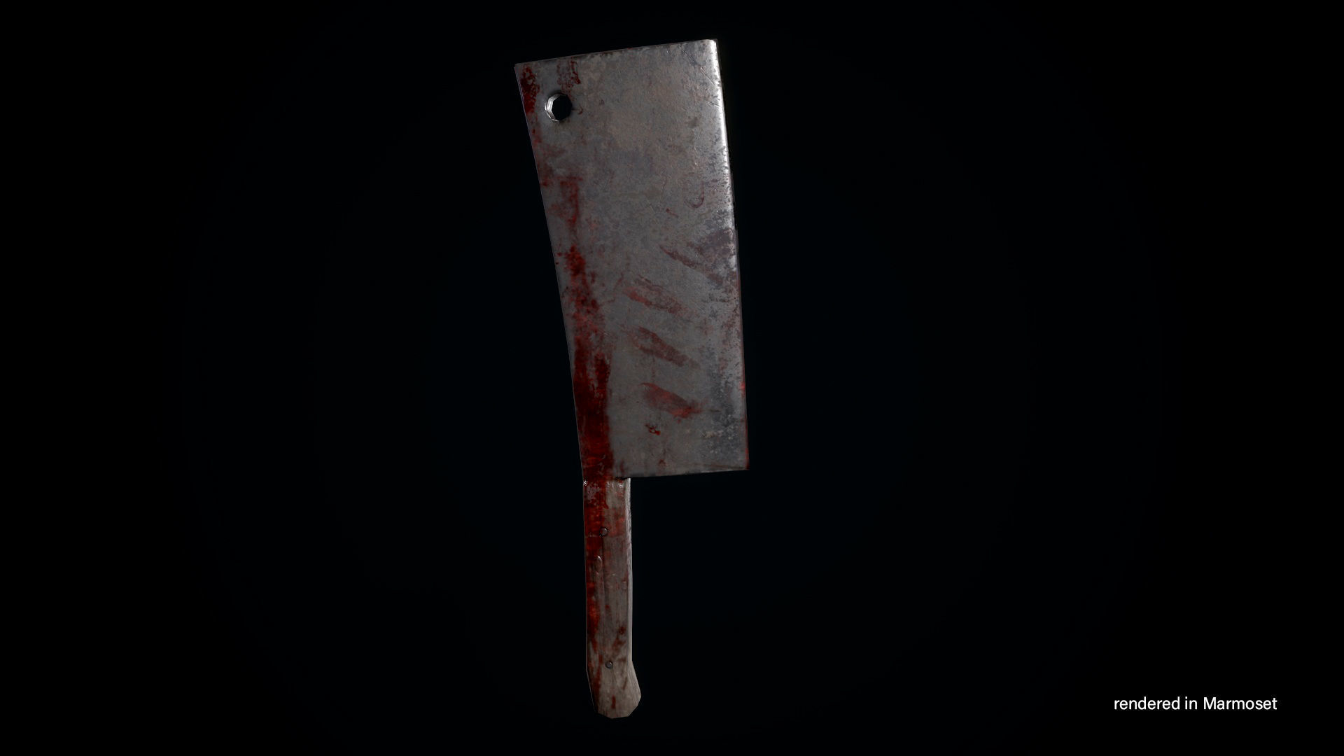 Zombie Butcher Low-poly 3D model_9