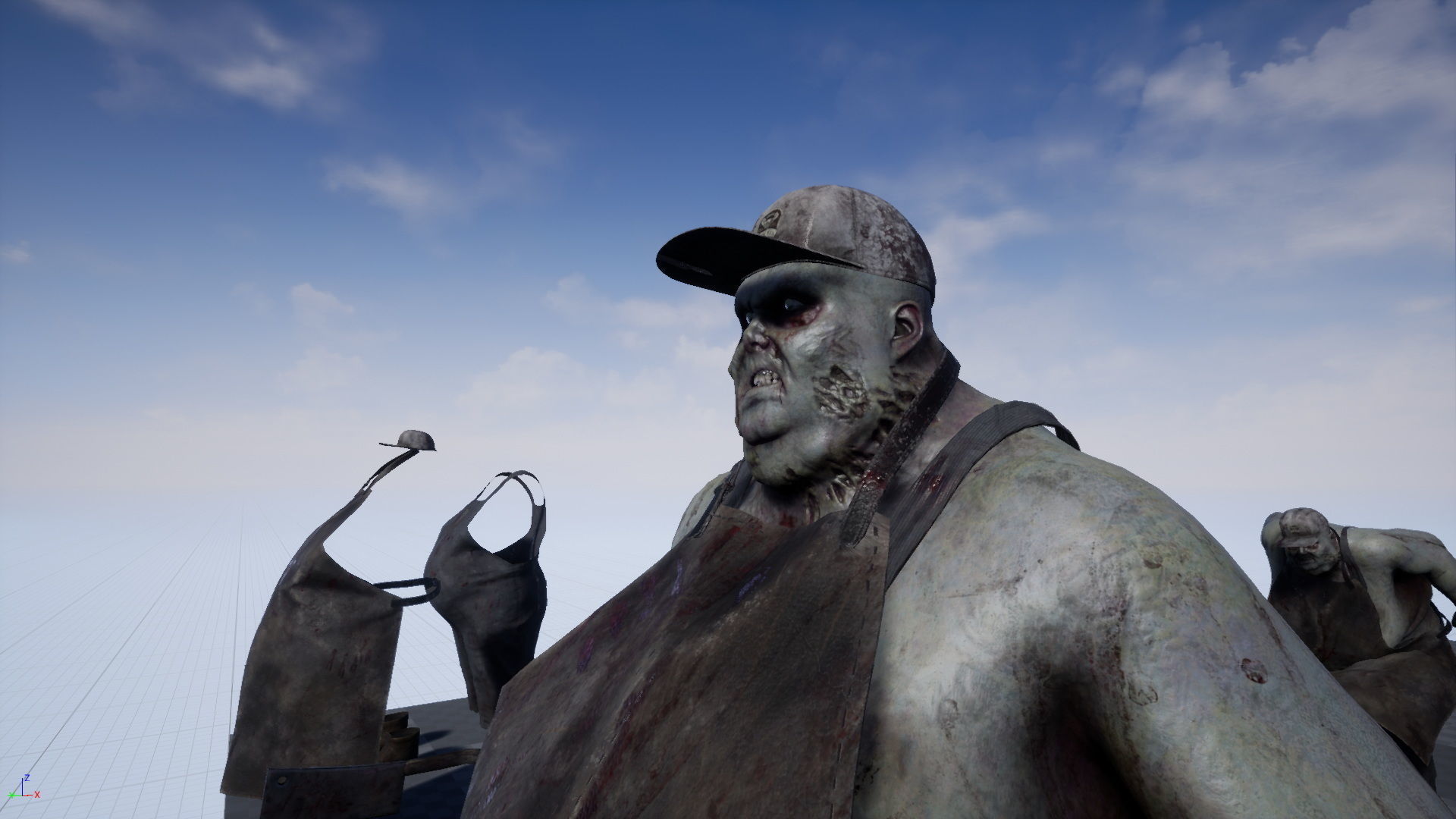 Zombie Butcher Low-poly 3D model_22