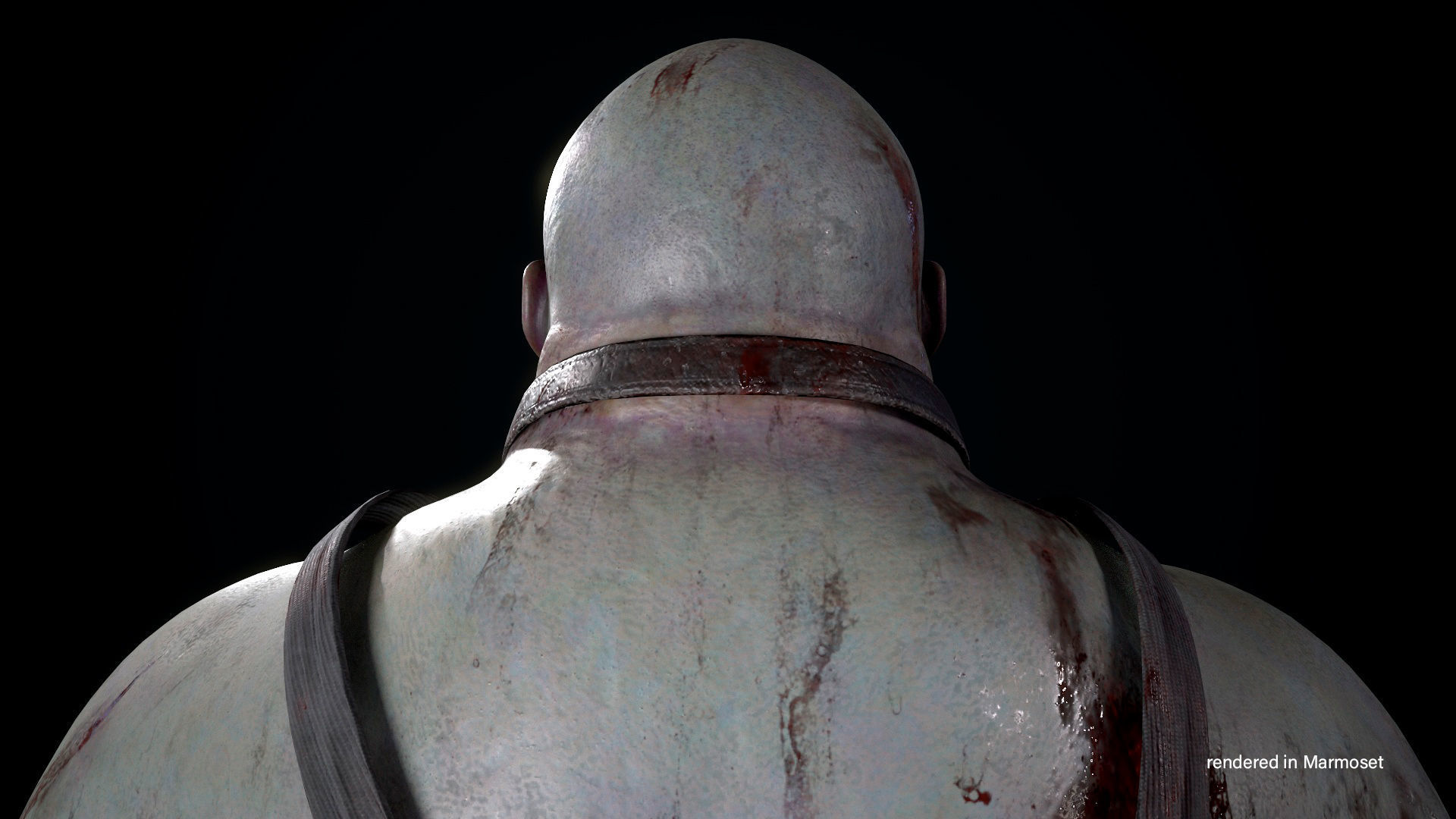 Zombie Butcher Low-poly 3D model_12