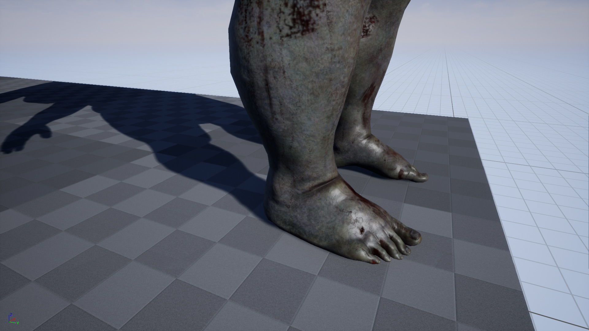 Zombie Butcher Low-poly 3D model_17