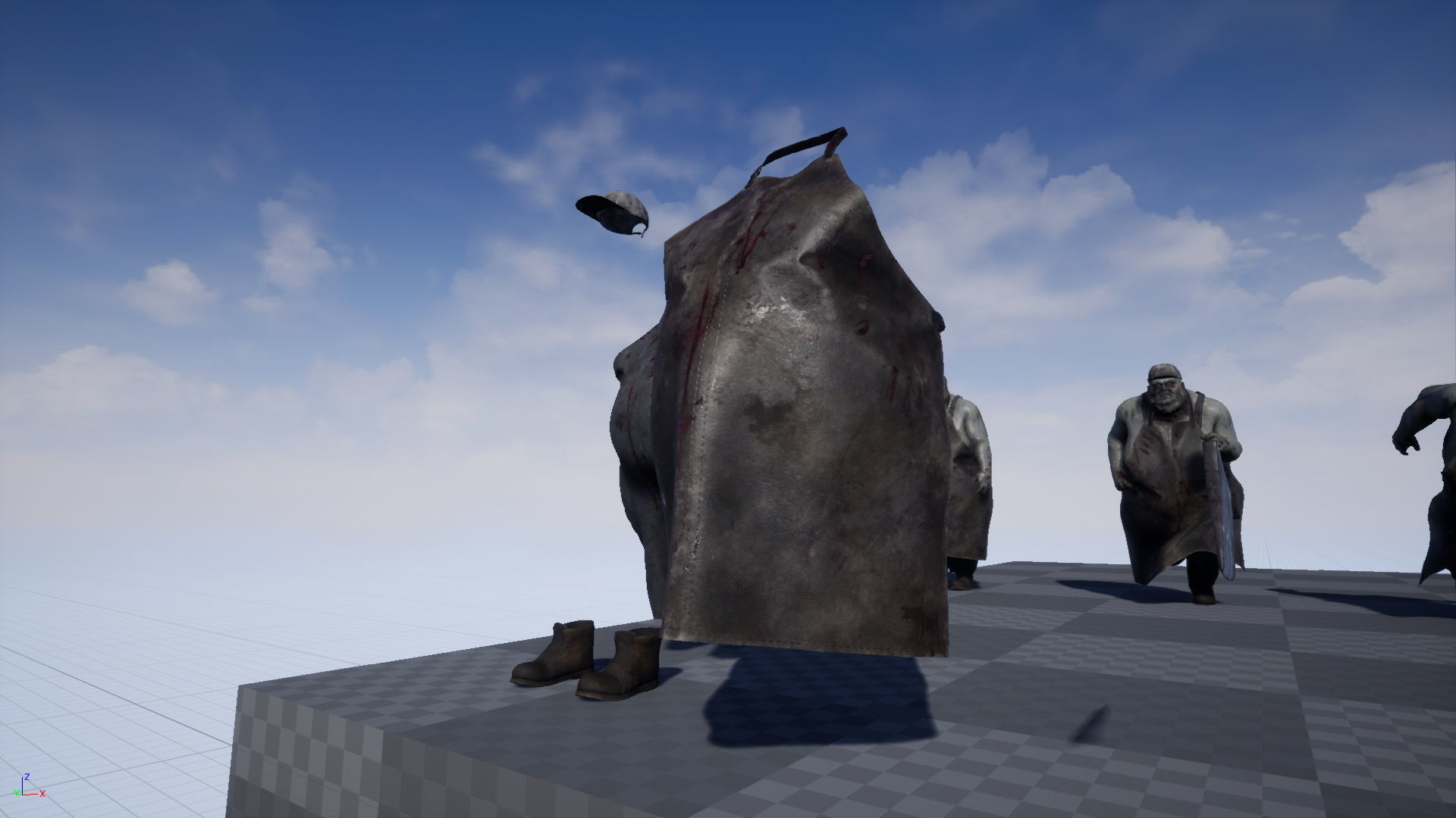 Zombie Butcher Low-poly 3D model_23