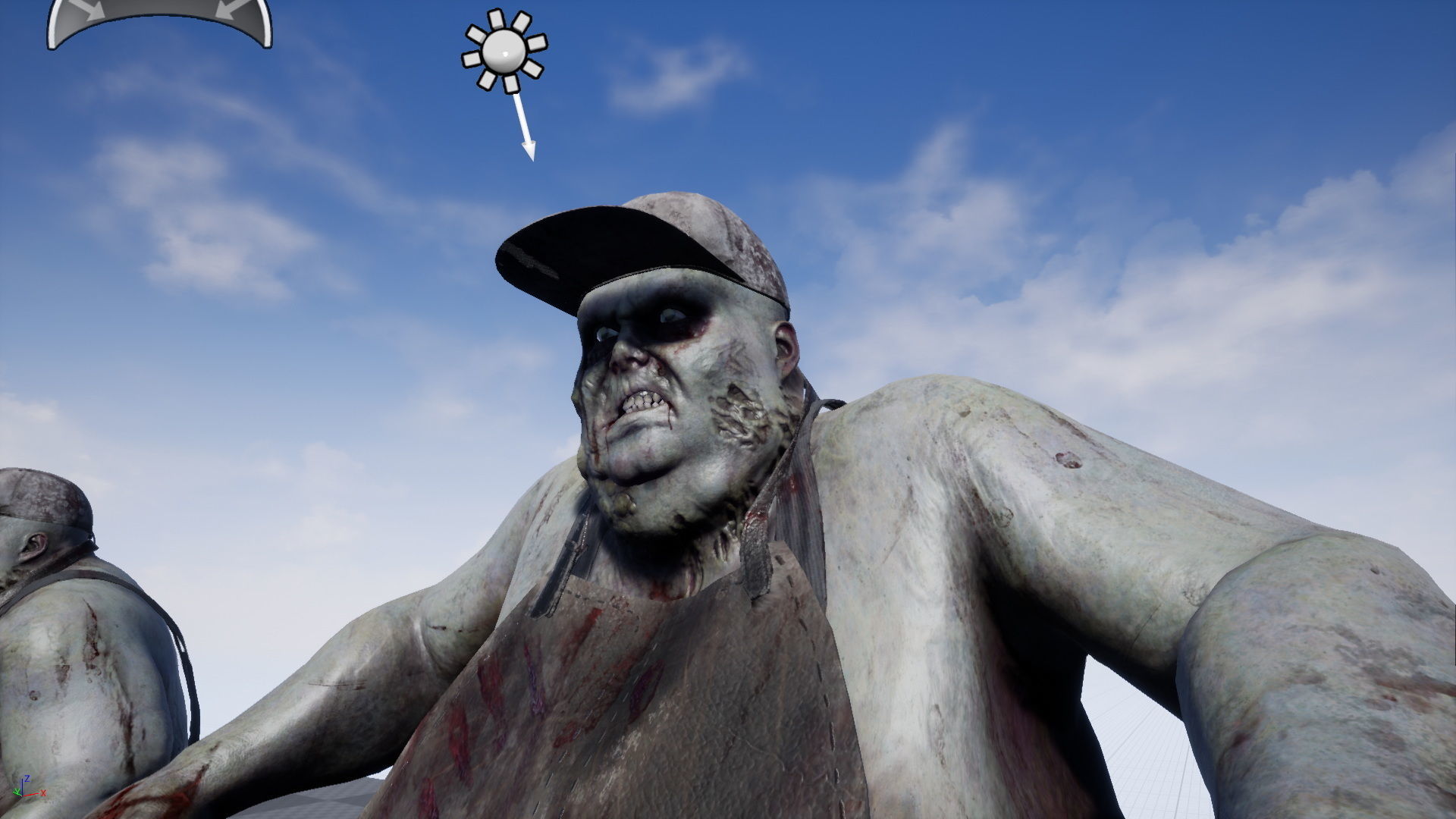 Zombie Butcher Low-poly 3D model_31