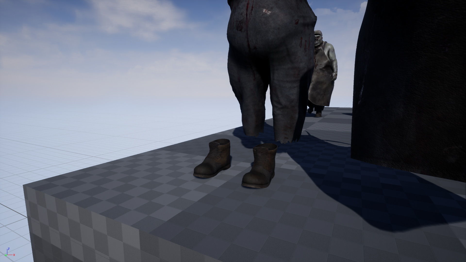 Zombie Butcher Low-poly 3D model_21