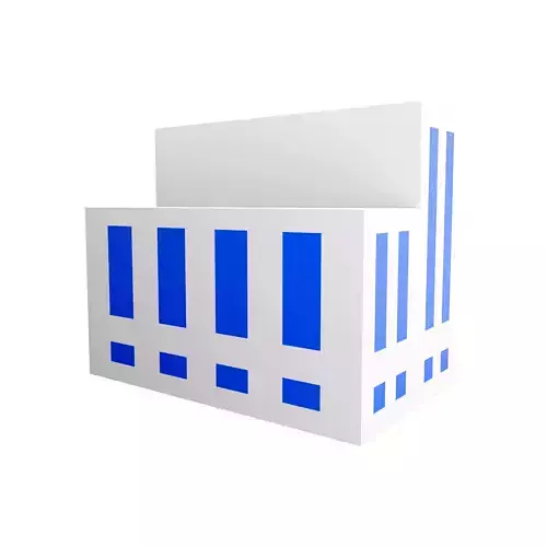 3D Industrial factory icon