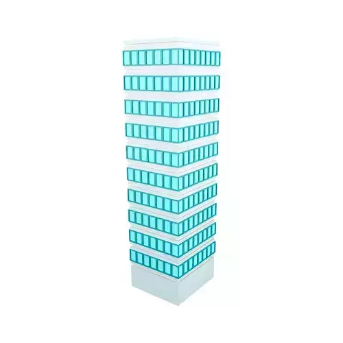3D skyscraper building icon 3D model