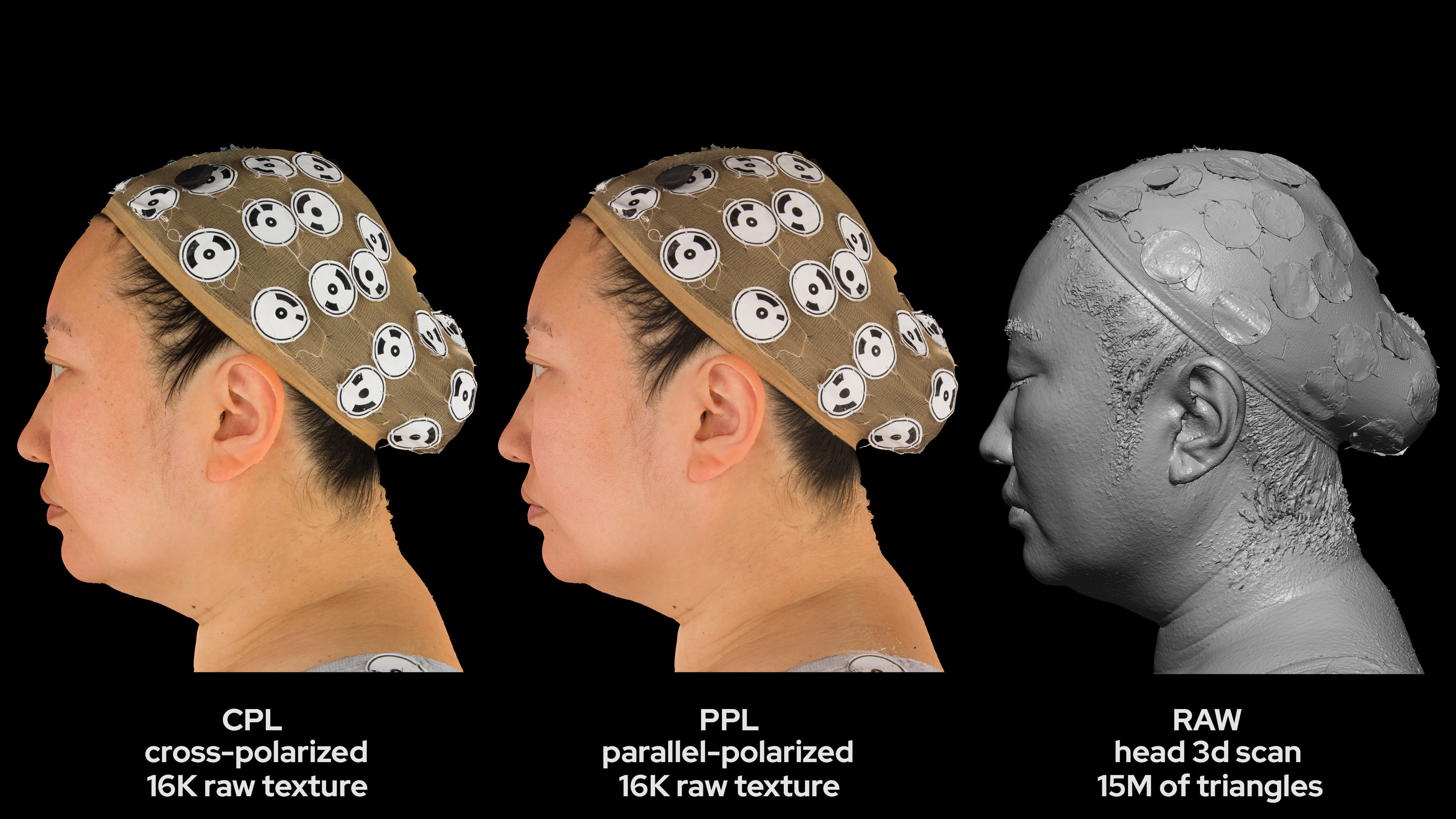 Asian Female 40s head scan 016 3D model_6