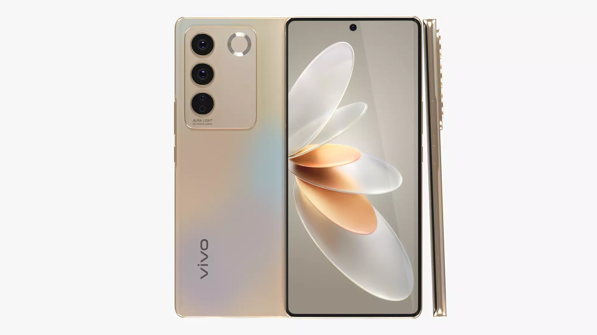Vivo S16 Purple Low-poly 3D model