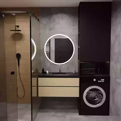 Modern Bathroom Interior 2 by Nikdox