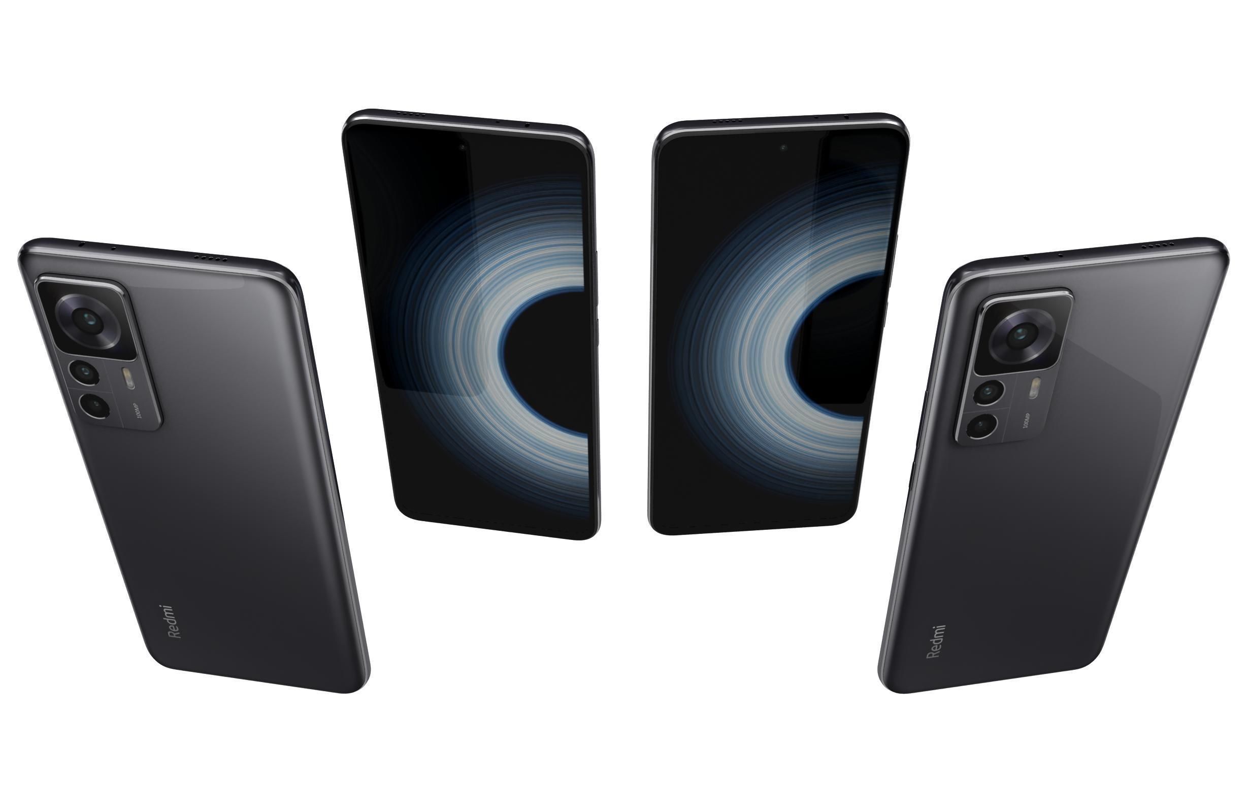 Xiaomi Redmi K50 Ultra And K60E Low-poly 3D model_21