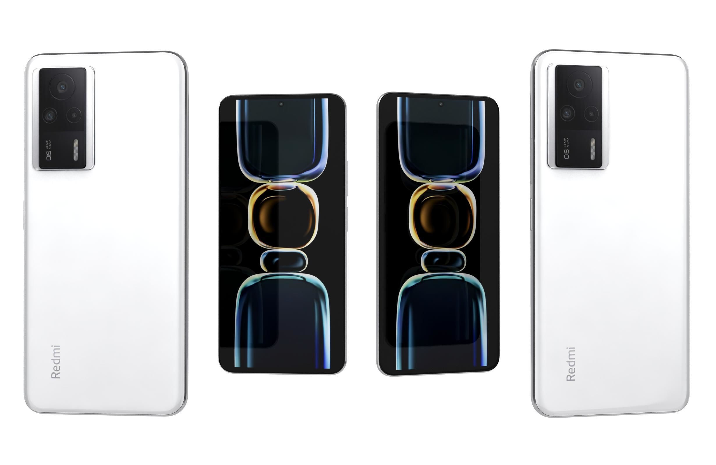 Xiaomi Redmi K50 Ultra And K60E Low-poly 3D model_4