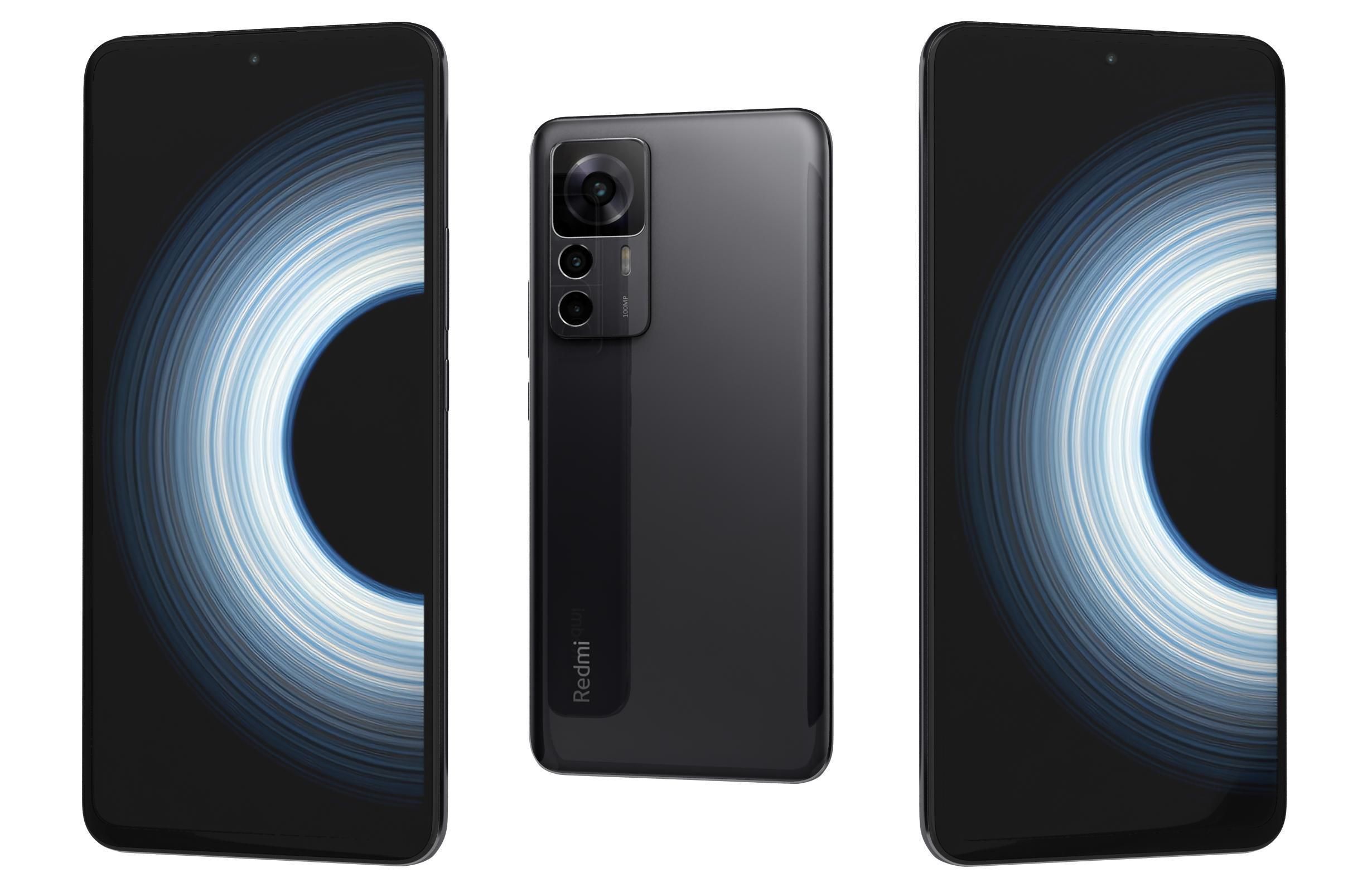 Xiaomi Redmi K50 Ultra And K60E Low-poly 3D model_9