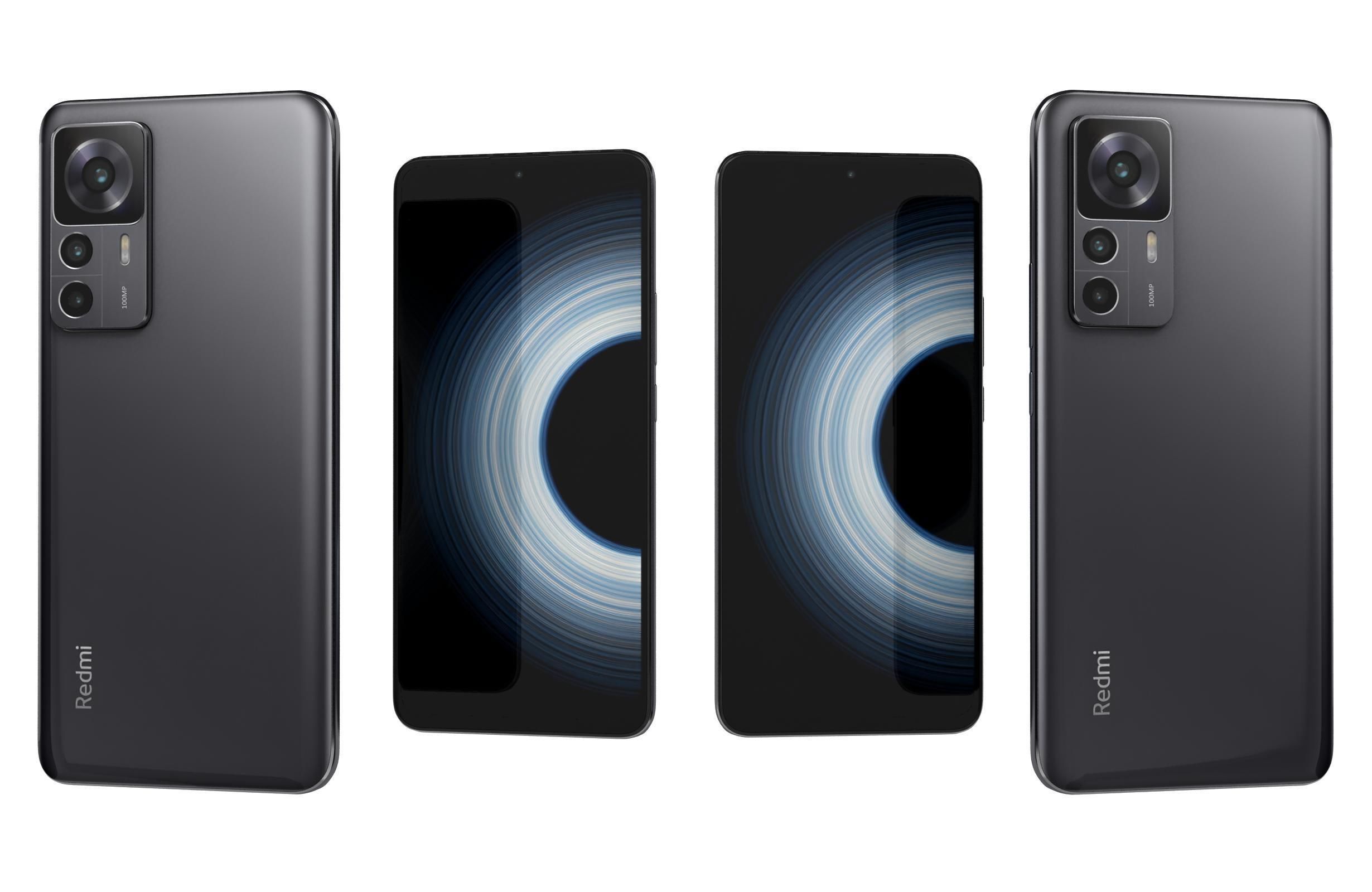 Xiaomi Redmi K50 Ultra And K60E Low-poly 3D model_1