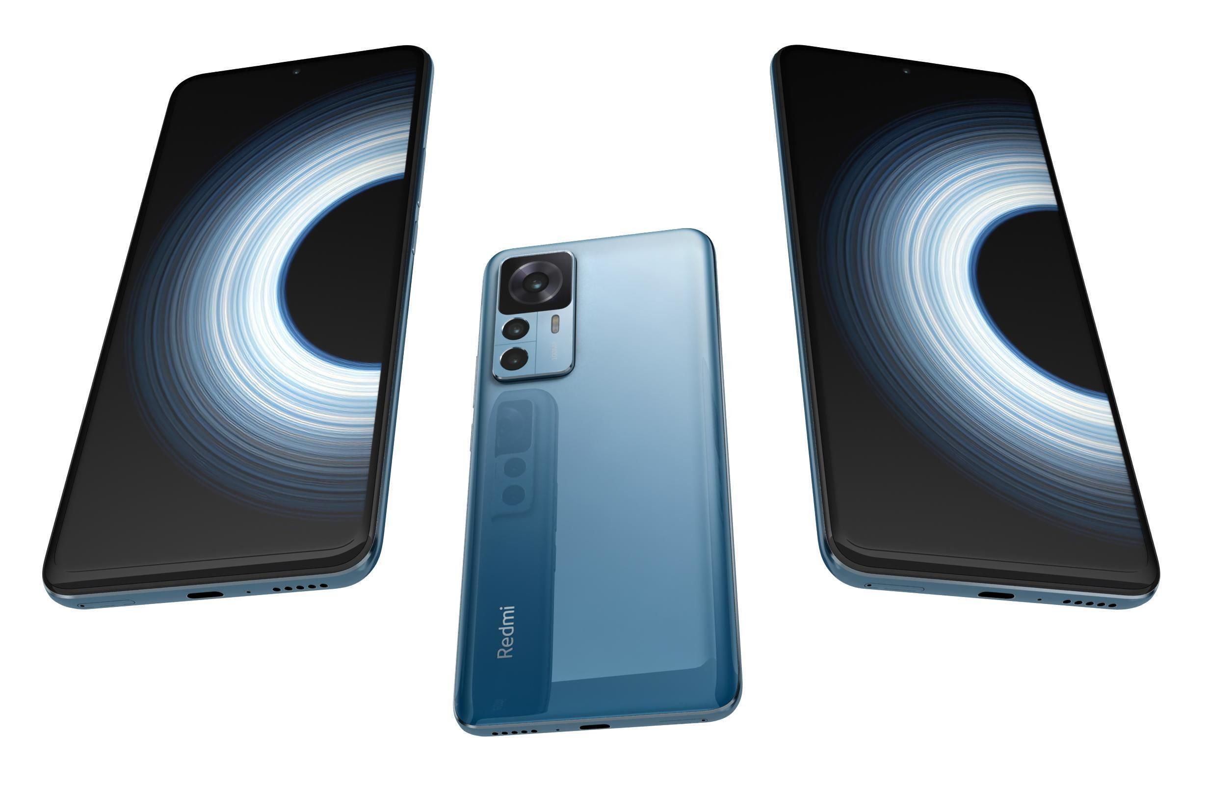 Xiaomi Redmi K50 Ultra And K60E Low-poly 3D model_16