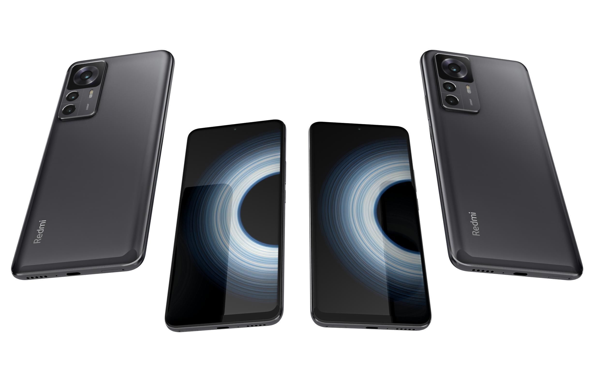 Xiaomi Redmi K50 Ultra And K60E Low-poly 3D model_24