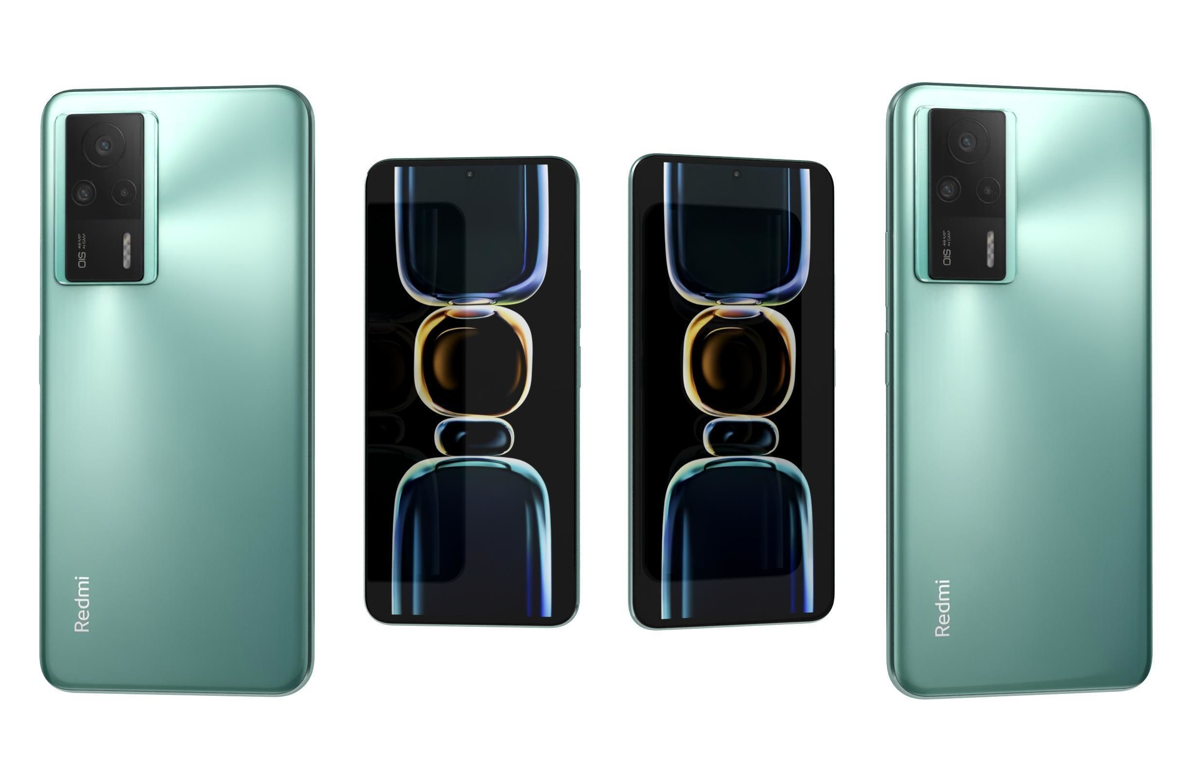 Xiaomi Redmi K50 Ultra And K60E Low-poly 3D model_2