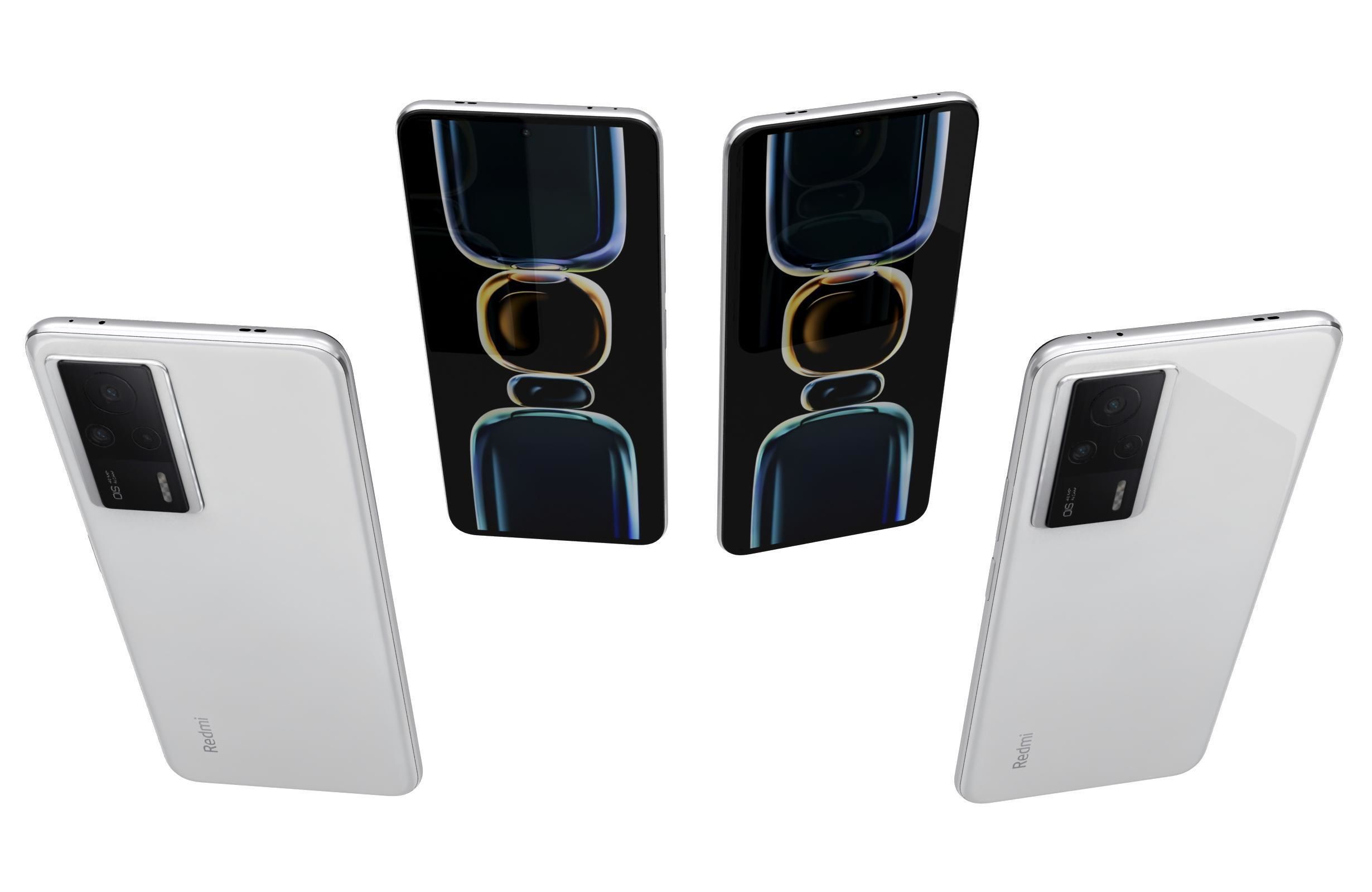 Xiaomi Redmi K50 Ultra And K60E Low-poly 3D model_56