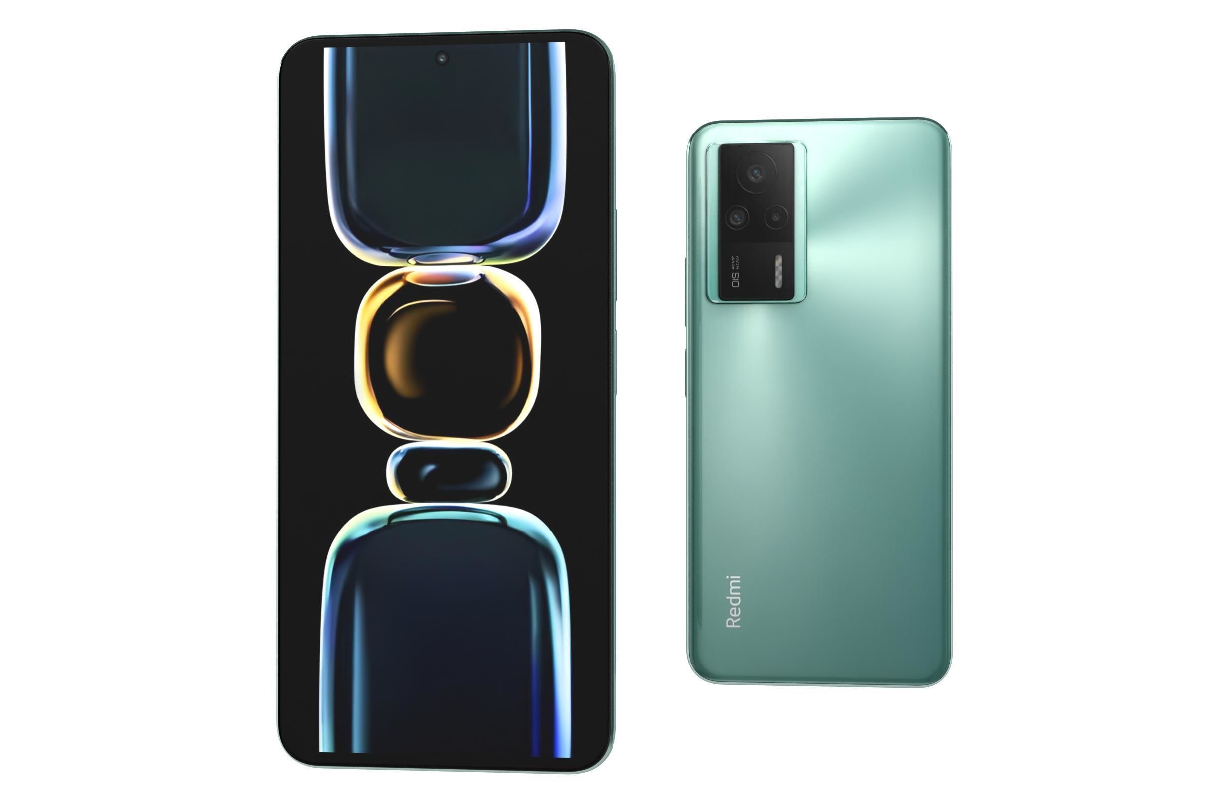 Xiaomi Redmi K50 Ultra And K60E Low-poly 3D model_45