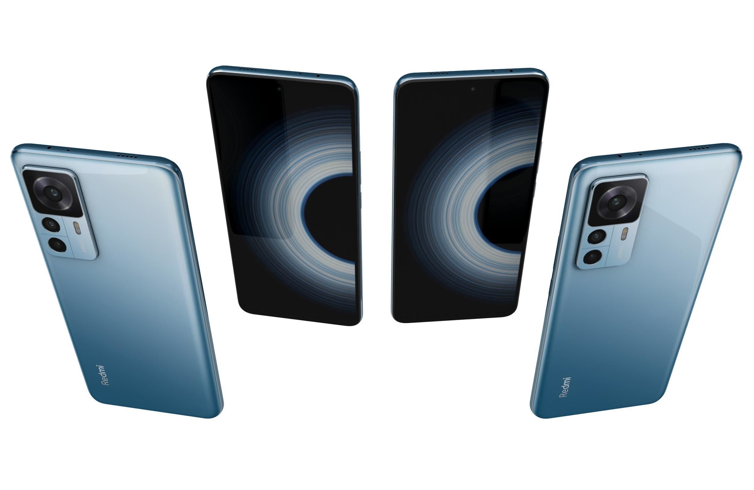 Xiaomi Redmi K50 Ultra And K60E Low-poly 3D model_19