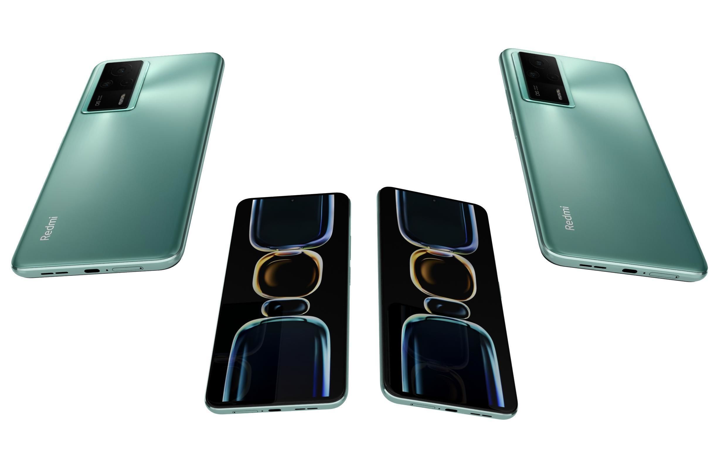 Xiaomi Redmi K50 Ultra And K60E Low-poly 3D model_51