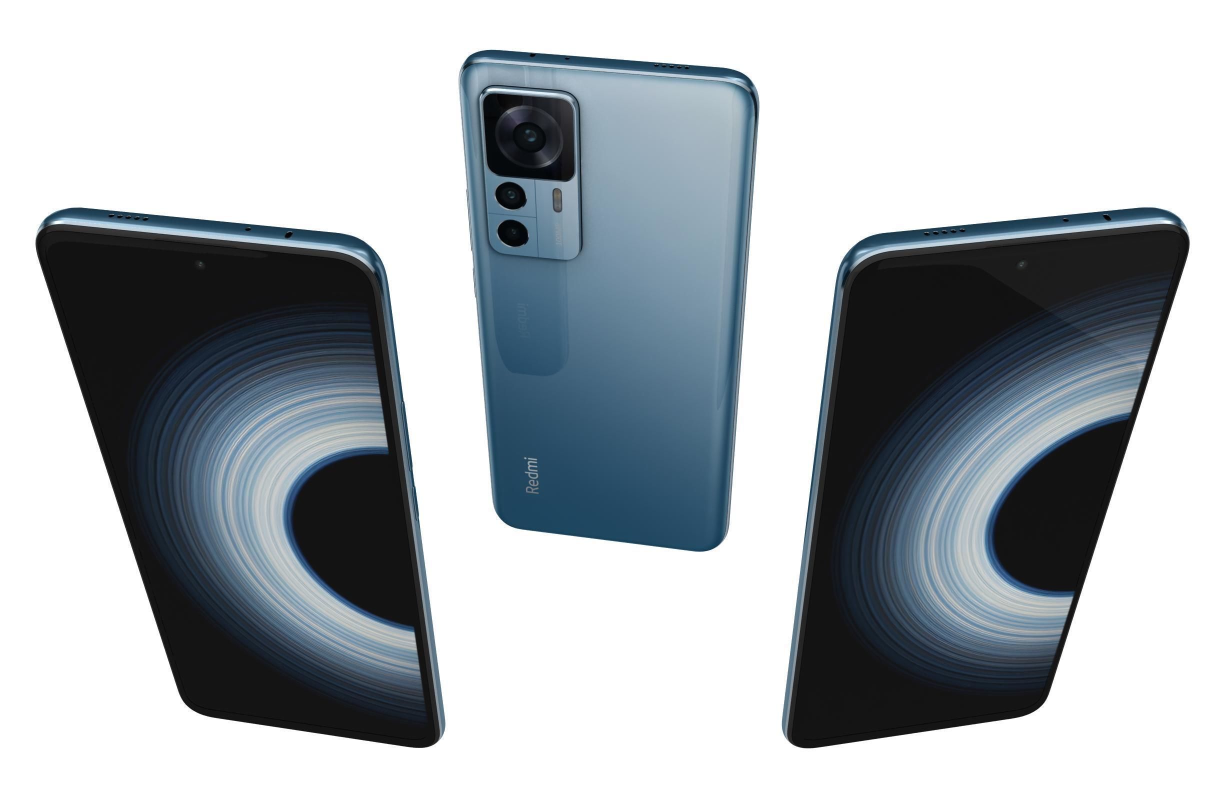 Xiaomi Redmi K50 Ultra And K60E Low-poly 3D model_13